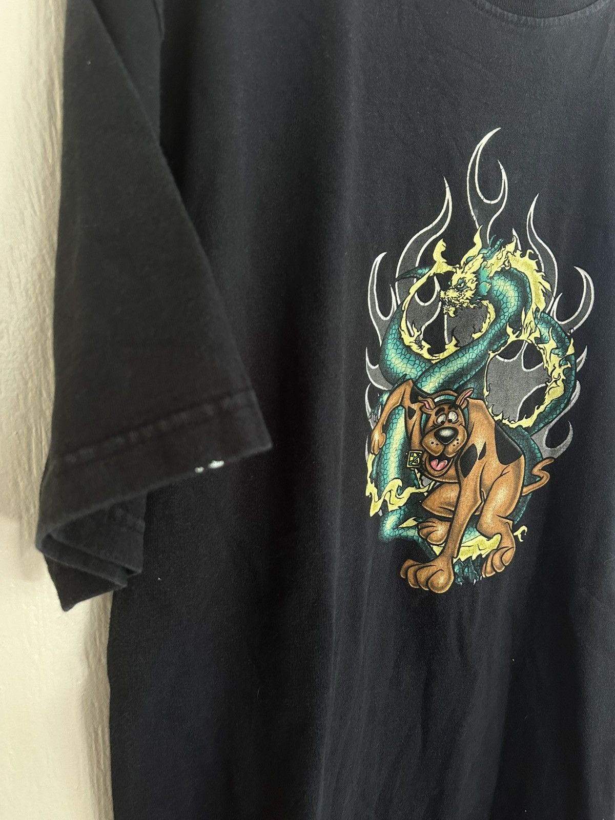 Vintage 01 Vintage Scooby Doo Tribal Dragon Flame Graphic T-shirt Size US L / EU 52-54 / 3 - 6 Thumbnail