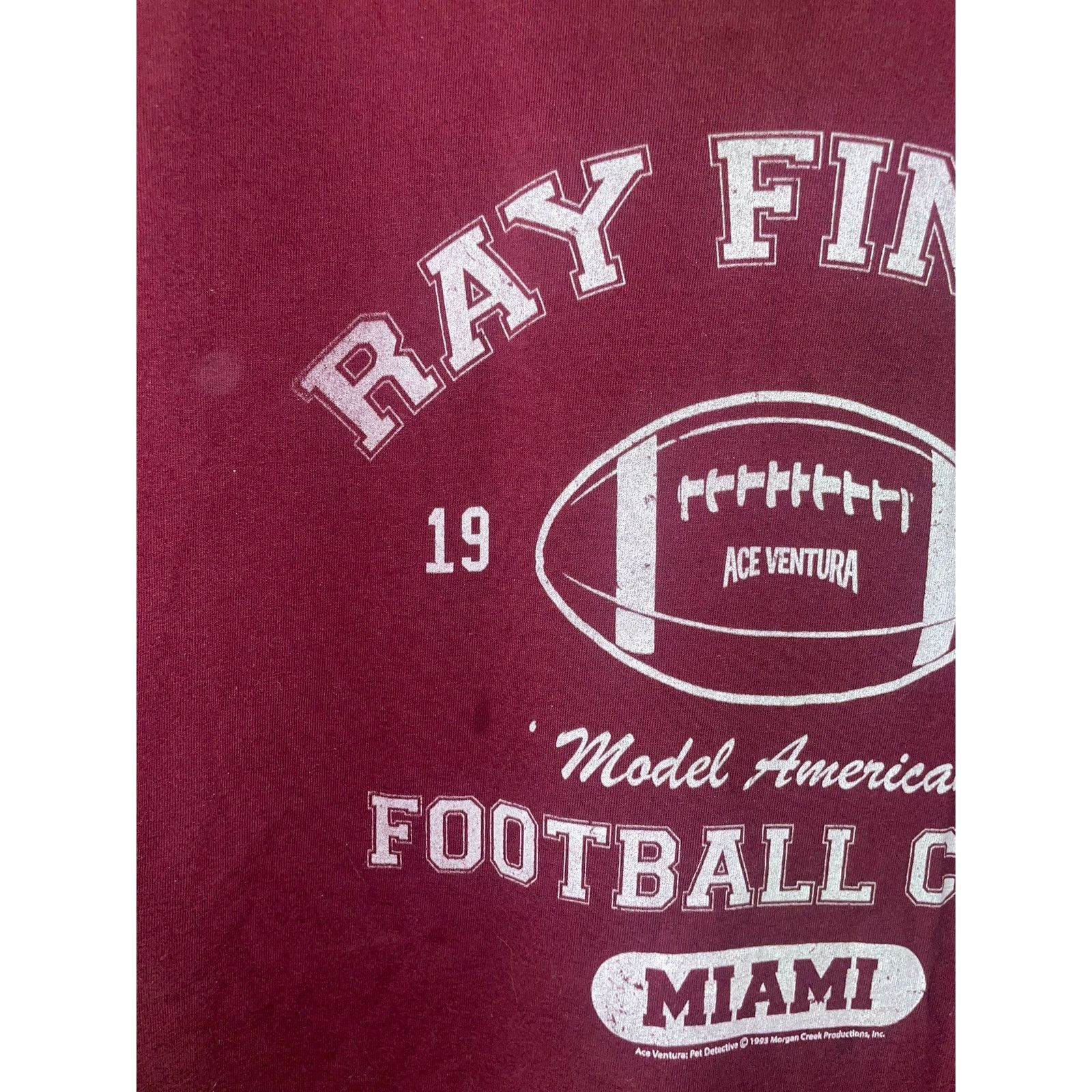 Jerzees Vintage Ace Ventura Shirt Ray Finkle Football Tee XL movie Size US XL / EU 56 / 4 - 2 Thumbnail