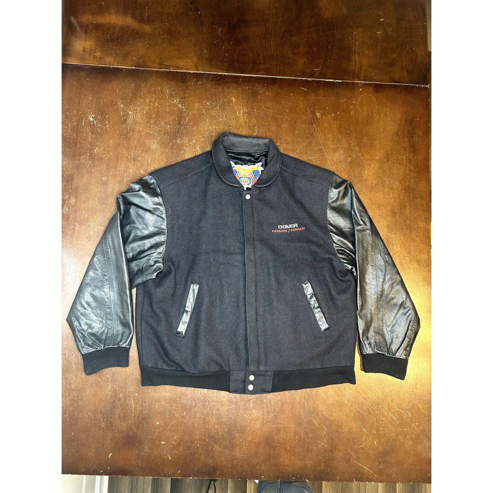 Jeff Hamilton VTG 90s OGNER Motorcars Porche/Ferrari Jeff Hamilton Jacket Size US XL / EU 56 / 4 - 20 Thumbnail