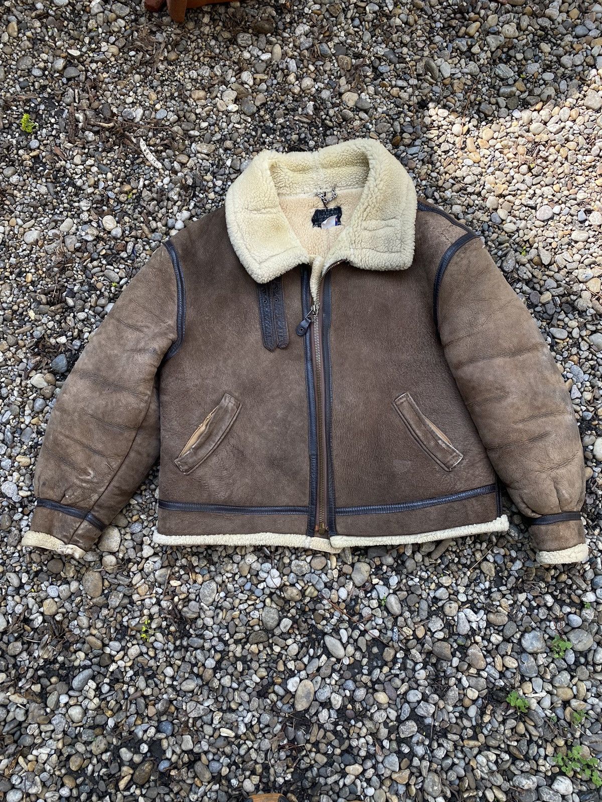 Avirex × Vintage Vintage 80s Avirex Lambskin Leather Sherpa Jacket Size US M / EU 48-50 / 2 - 1 Thumbnail
