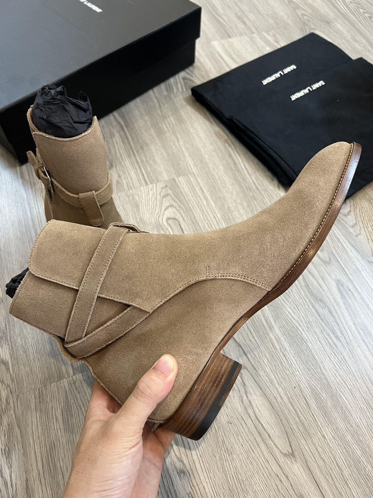Hedi Slimane Saint Laurent Jodhpur Boots Size US 9 / EU 42 - 4 Thumbnail