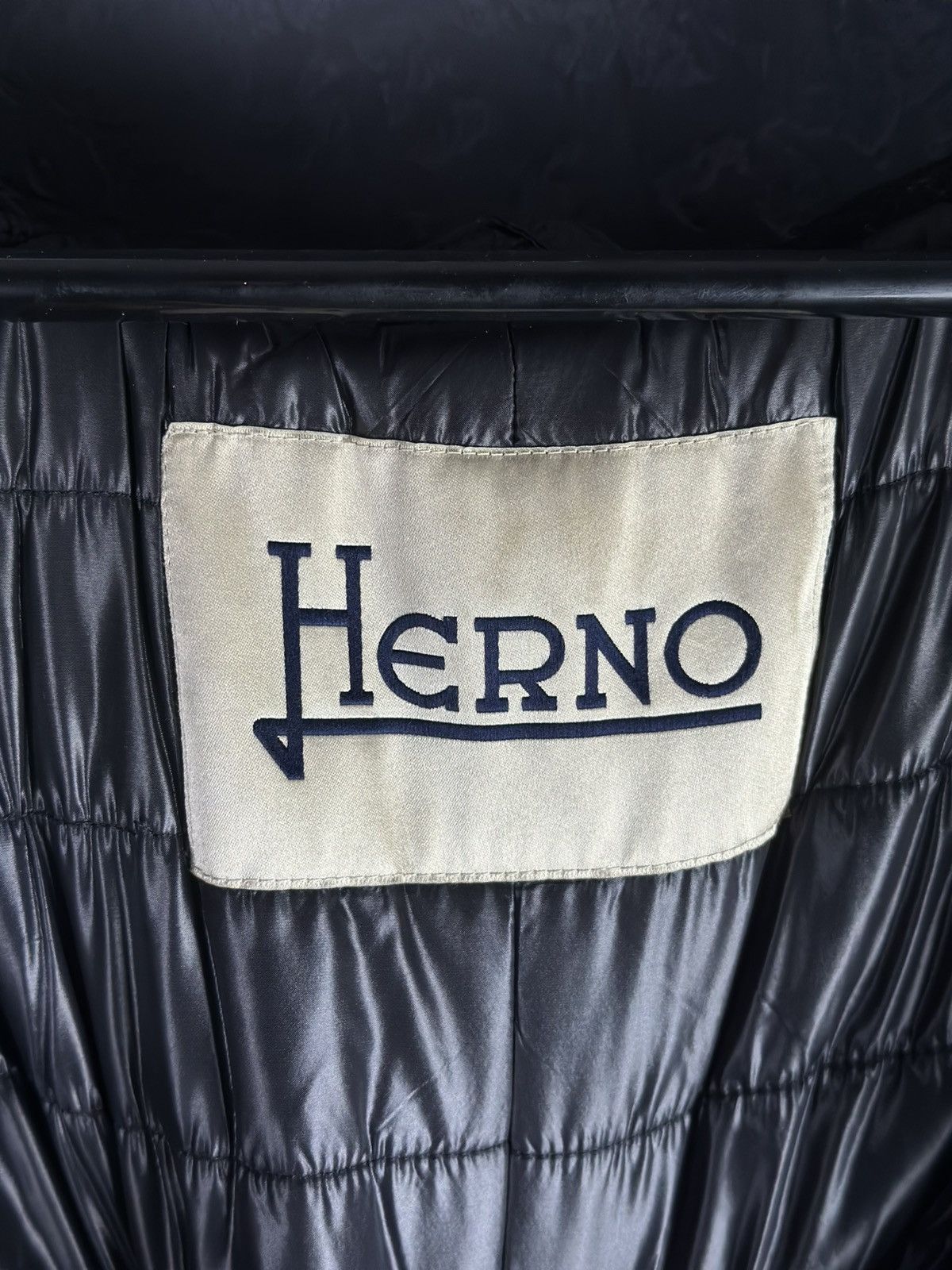 Herno × Vintage HERNO Vintage Women’s Black Short Sleeve Overcoat Designer Size L / US 10 / IT 46 - 12 Thumbnail