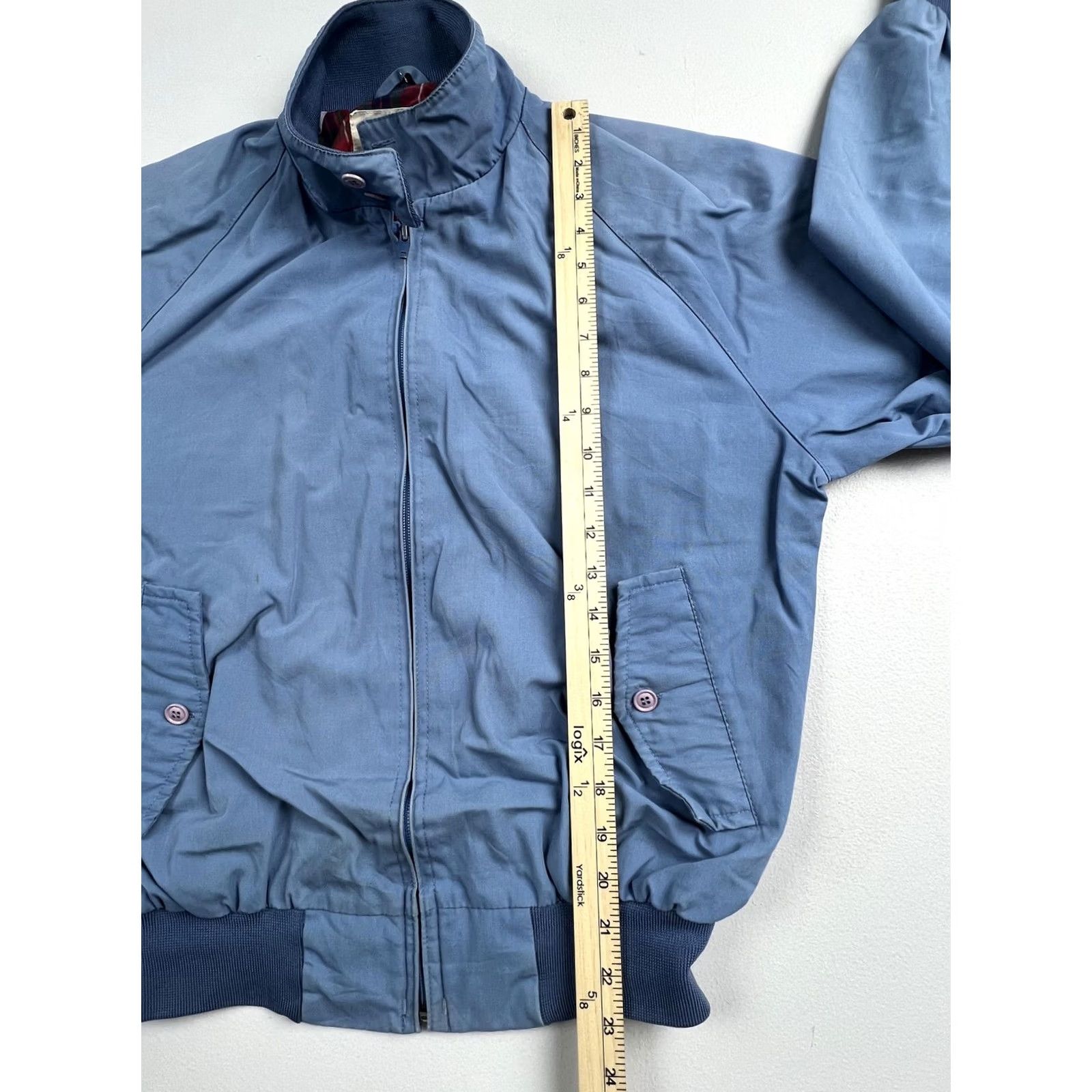 Vintage VINTAGE Arnie Jacket Mens M Blue Bomber Full Zip Plaid Hong Kong Size US M / EU 48-50 / 2 - 7 Thumbnail