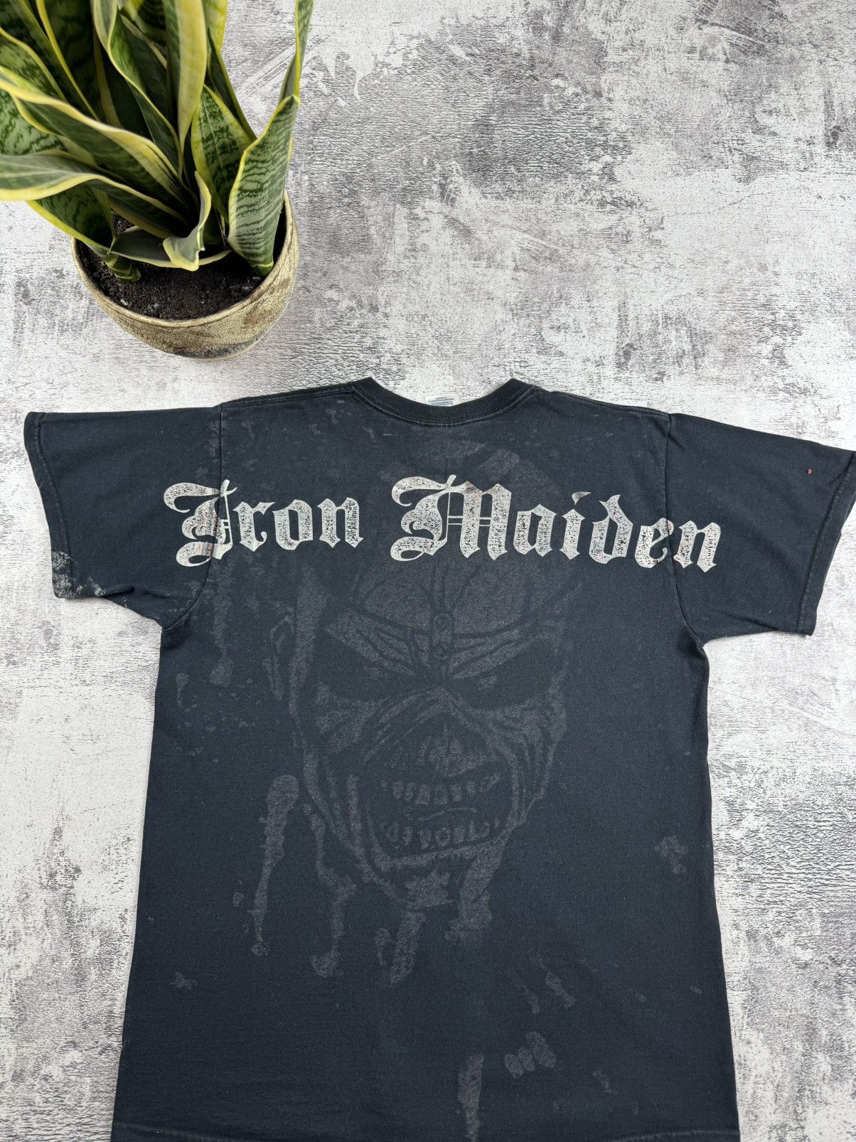 Iron Maiden Jerzees Iron Maiden 2007 Tour Rap Faded Devil Band T Shirt Size US M / EU 48-50 / 2 - 17 Thumbnail