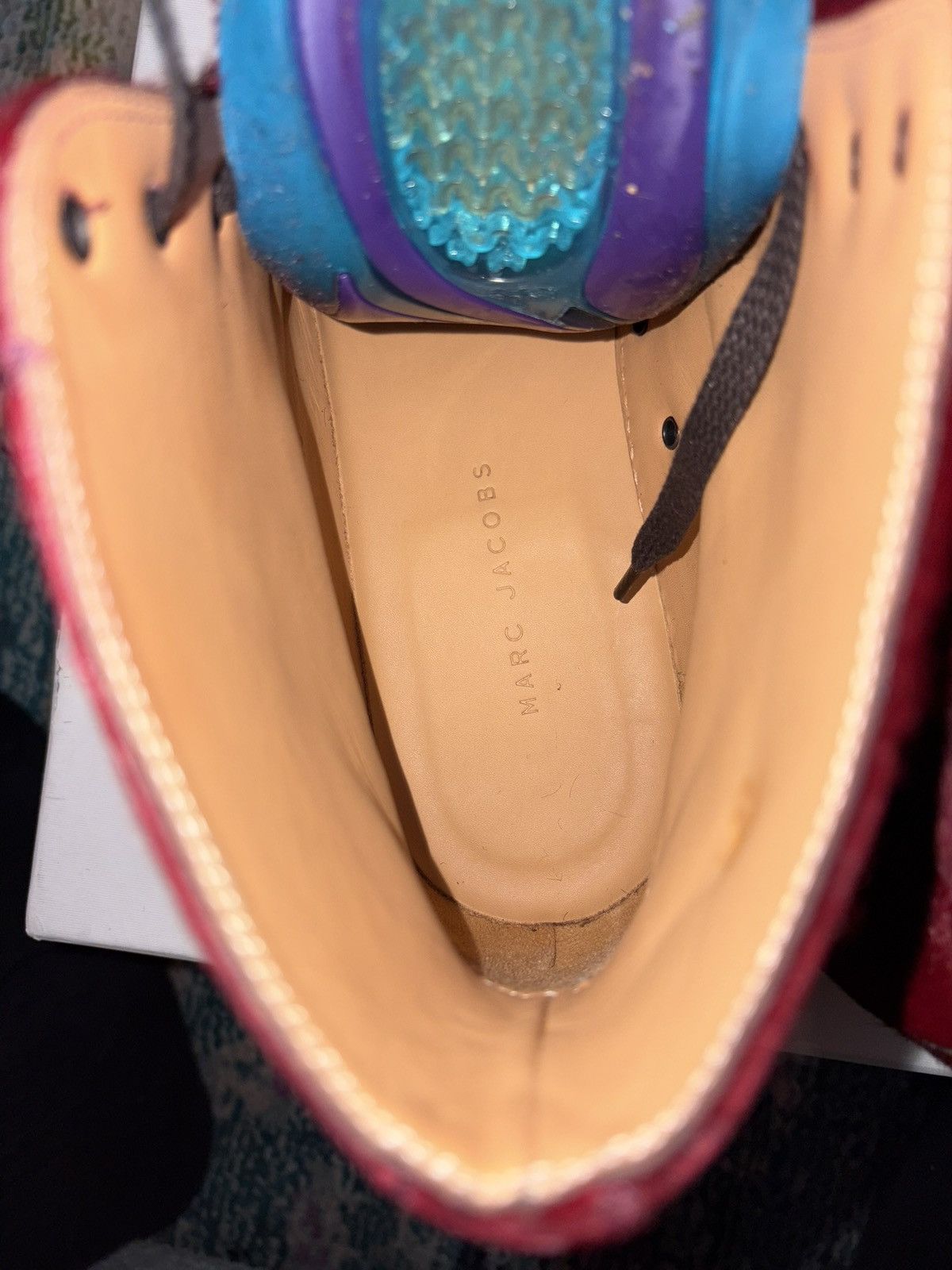 Marc Jacobs Super Rare - Marc Jacob’s High Top Dyed Cow Hair Sneakers Size US 13 / EU 46 - 14 Thumbnail
