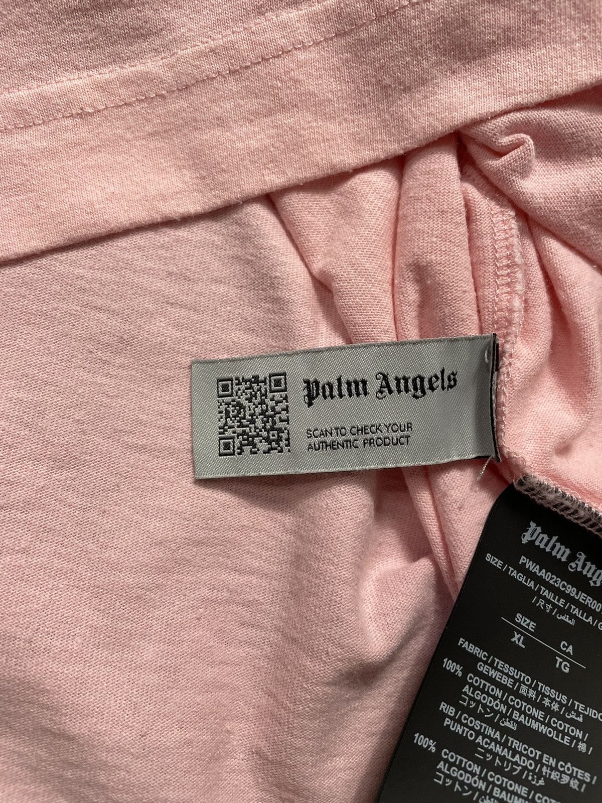 Palm Angels Palm Angels Oversize Classic Logo Pink Tee Rare Streetwear Size US XL / EU 56 / 4 - 11 Thumbnail