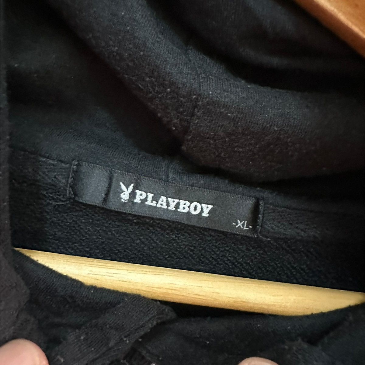 Playboy × Vintage Vintage 90’s Playboy Big Logo Streetwear Hoodie Size US XL / EU 56 / 4 - 5 Thumbnail