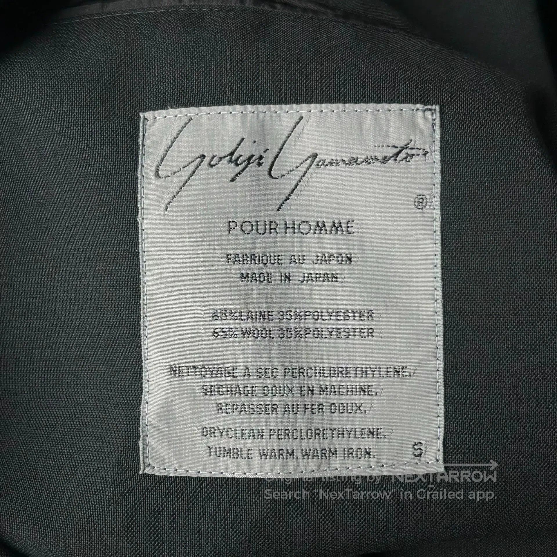 Yohji Yamamoto Yohji Yamamoto Black Blazer with Floral Detail. Size US S / EU 44-46 / 1 - 6 Thumbnail
