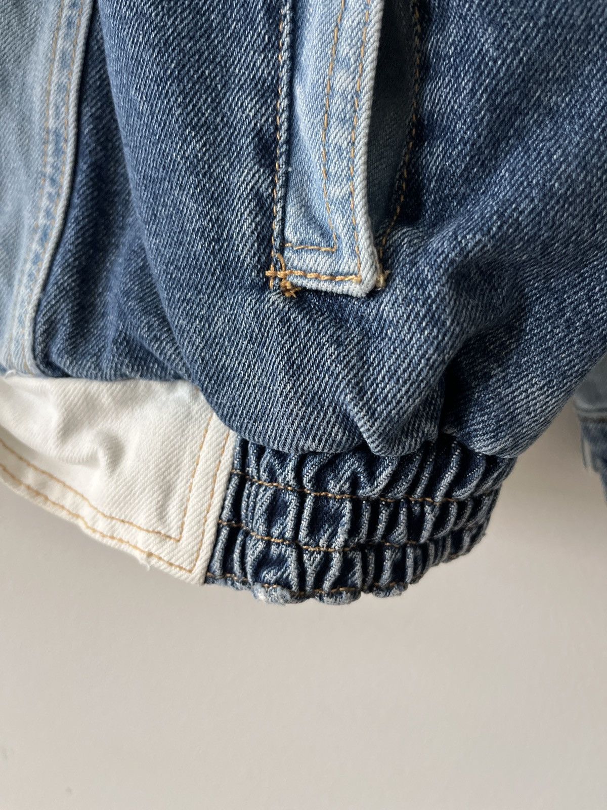 Free People × Vintage Vintage Free People Denim Patchwork Jacket Size US XL / EU 56 / 4 - 4 Thumbnail
