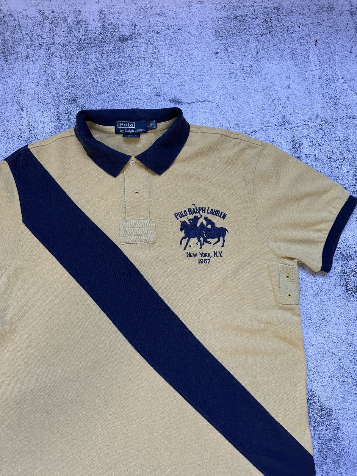 Polo Ralph Lauren Vintage Polo Ralph Lauren Yellow Fit Big Logo Y2K Size US XL / EU 56 / 4 - 5 Thumbnail