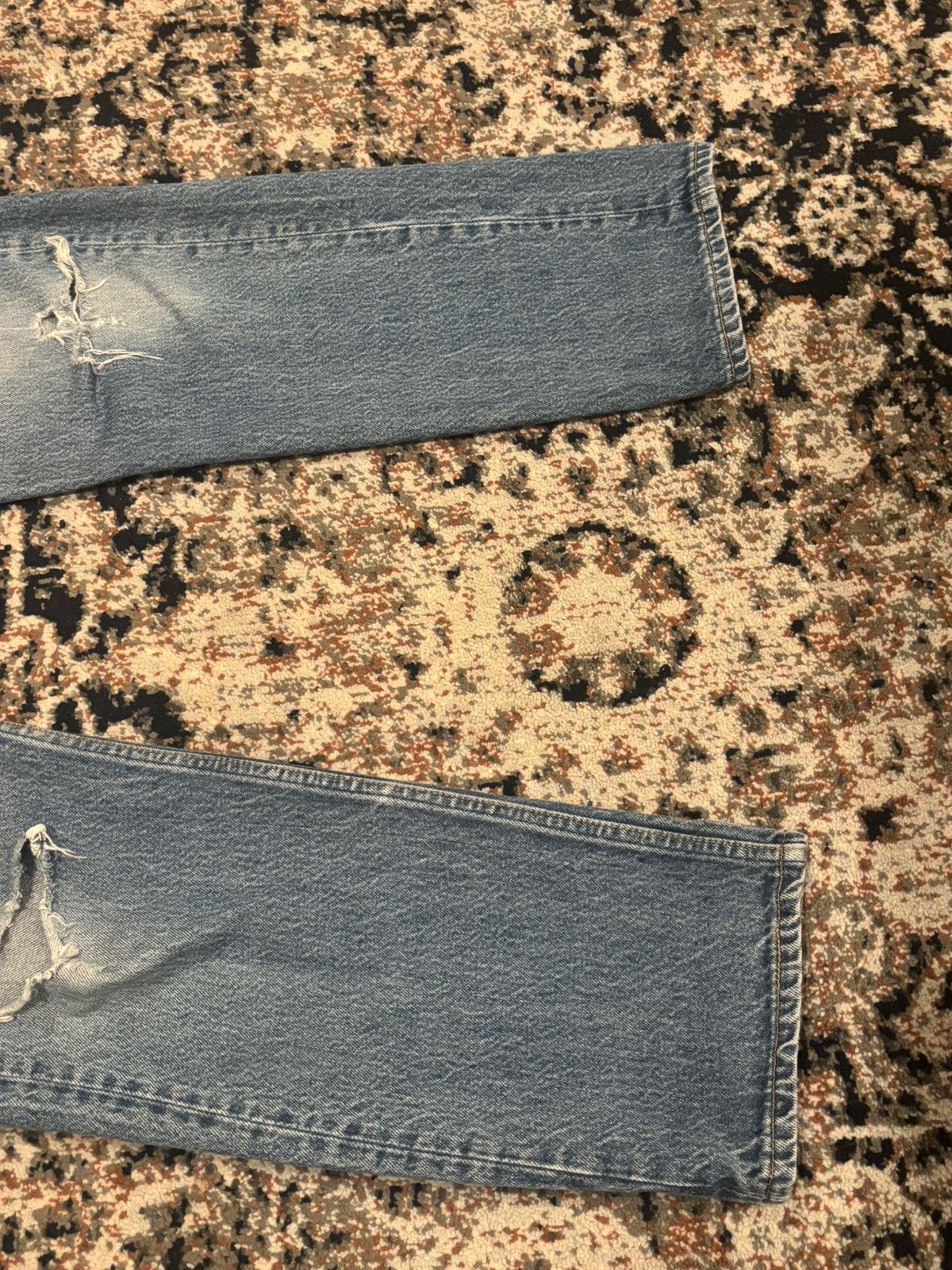 Levi's 1980s Levi's 501xx Distressed Light Wash Blue Jeans 32 x 30 Size US 32 / EU 48 - 14 Thumbnail