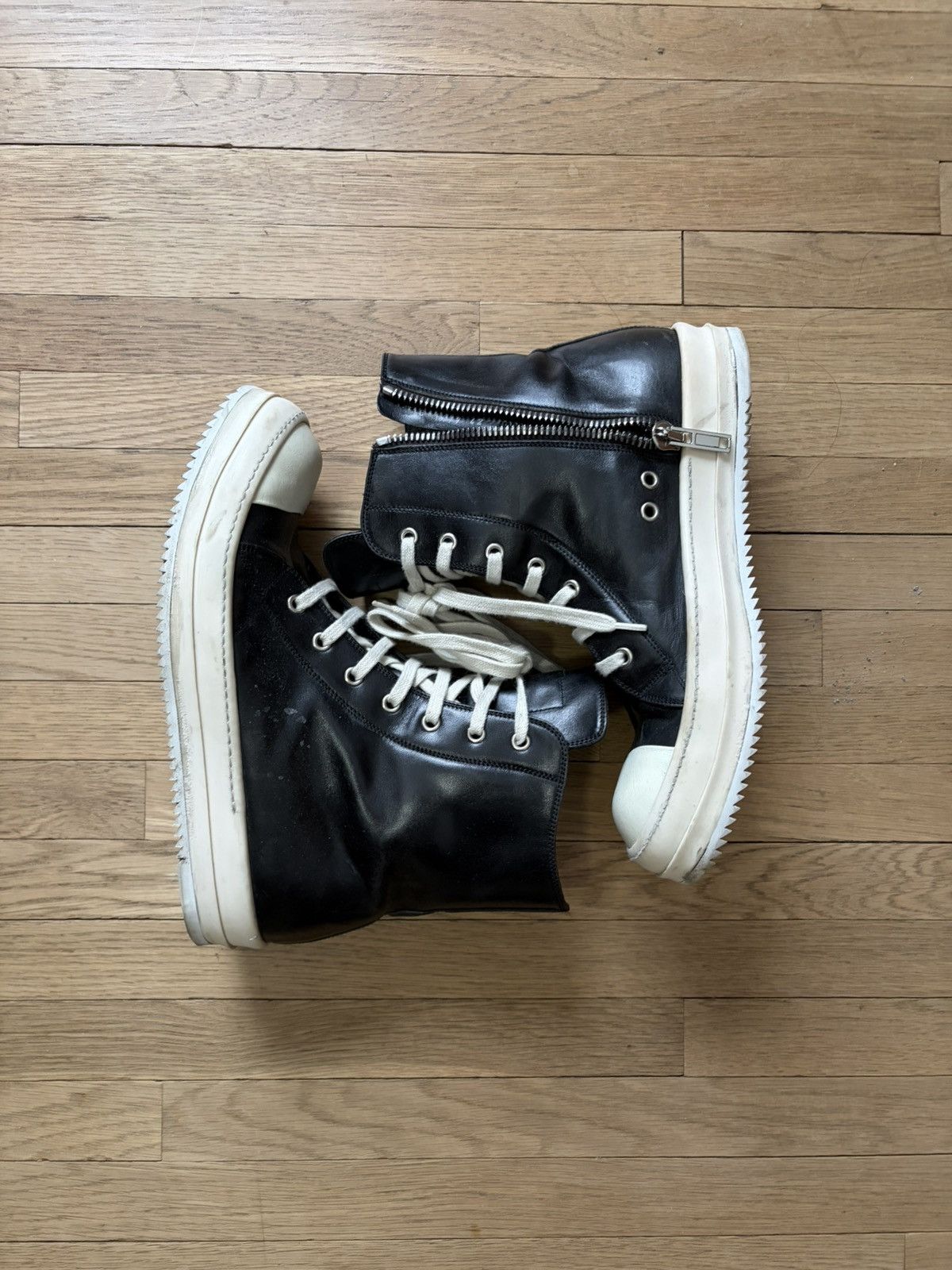 Rick Owens rick owens ramones (horse leather) sz42 Size US 9 / EU 42 - 2 Thumbnail