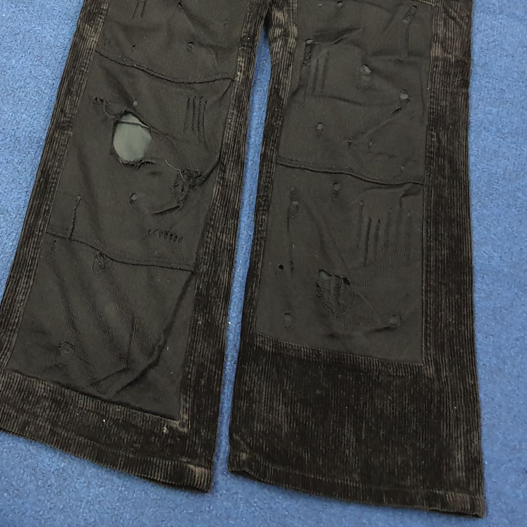 Undercover Vintage UnderCoverism Distressed Corduroy Pants C265N17 Size US 30 / EU 46 - 3 Thumbnail