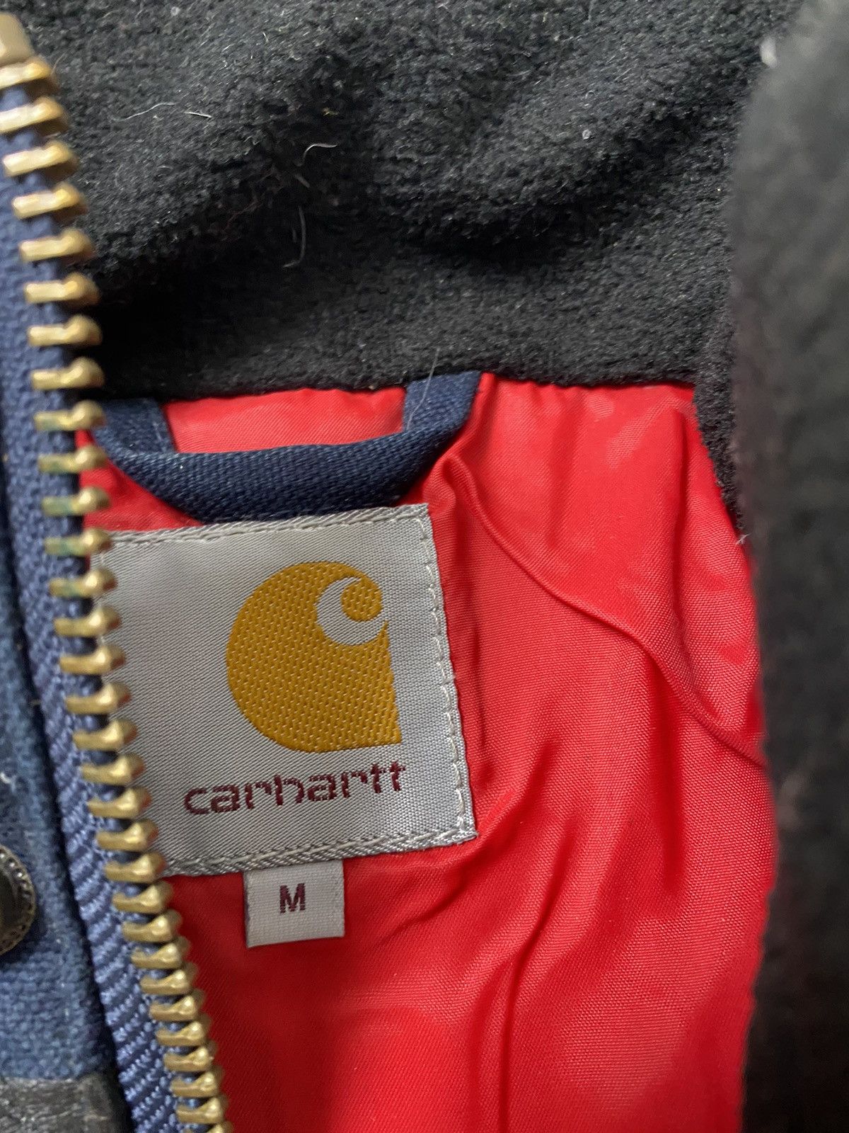 Carhartt Wip Carhartt WIP Wayne jacket size M blue with leather inserts Size US M / EU 48-50 / 2 - 7 Thumbnail