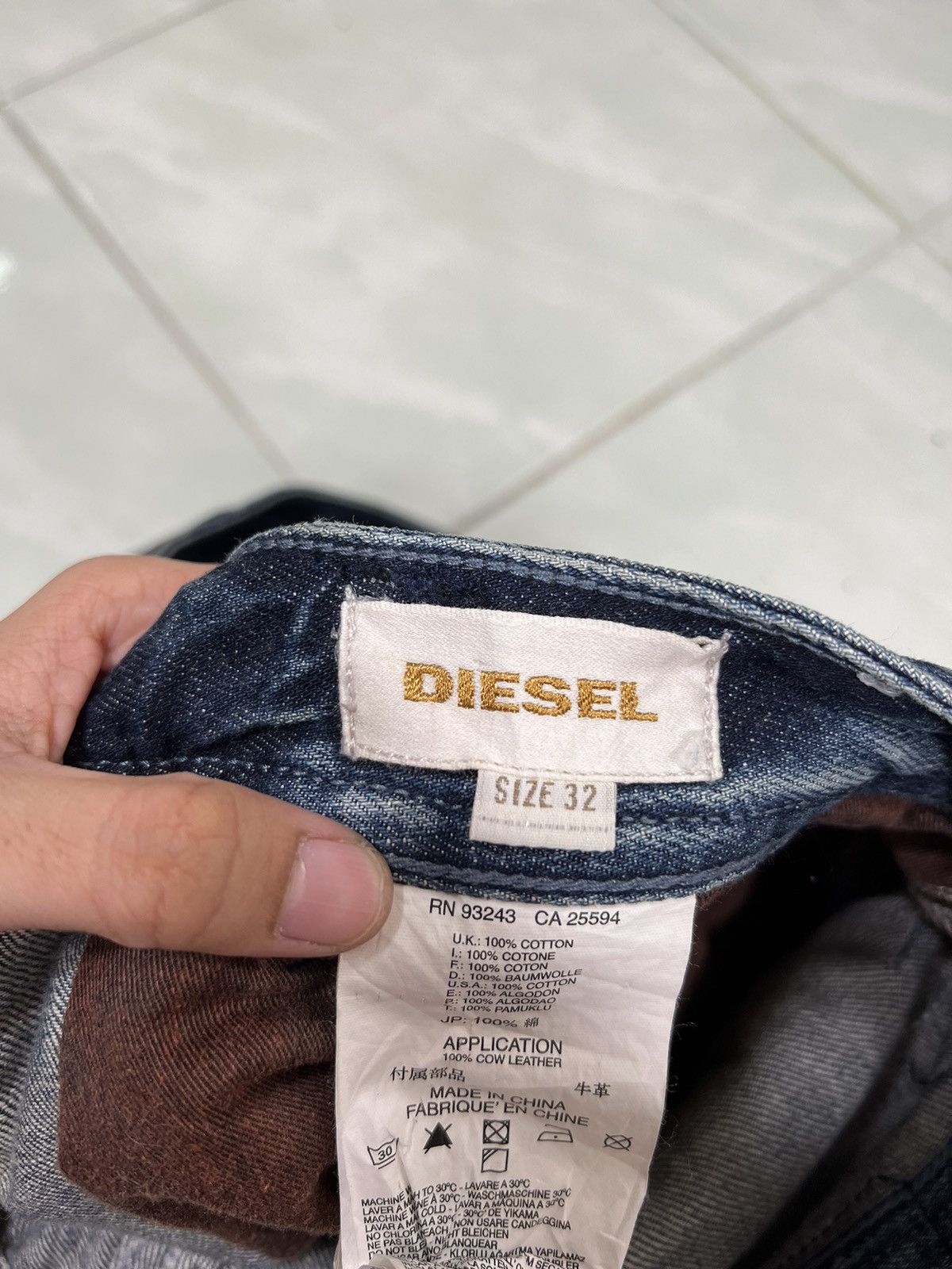 Diesel 🔥 DIESEL HYBRID BROKEN BORO DENIM Size US 34 / EU 50 - 14 Thumbnail