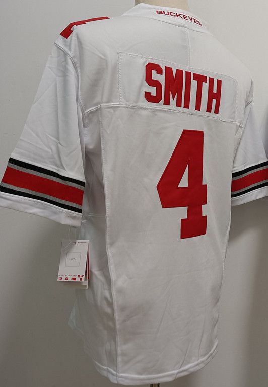 Other Men's Ohio State Buckeyes #4 Jeremiah Smith White Jersey Size US S / EU 44-46 / 1 - 3 Thumbnail
