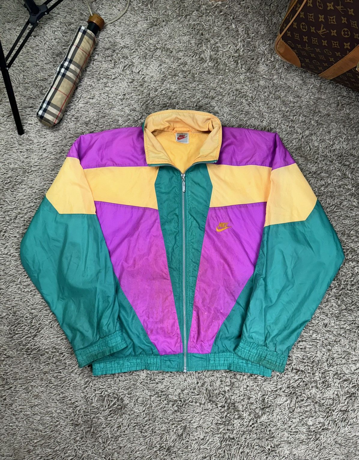 Nike × Vintage Vintage nylon jacket Nike original casual sportswear item Size US L / EU 52-54 / 3 - 2 Thumbnail