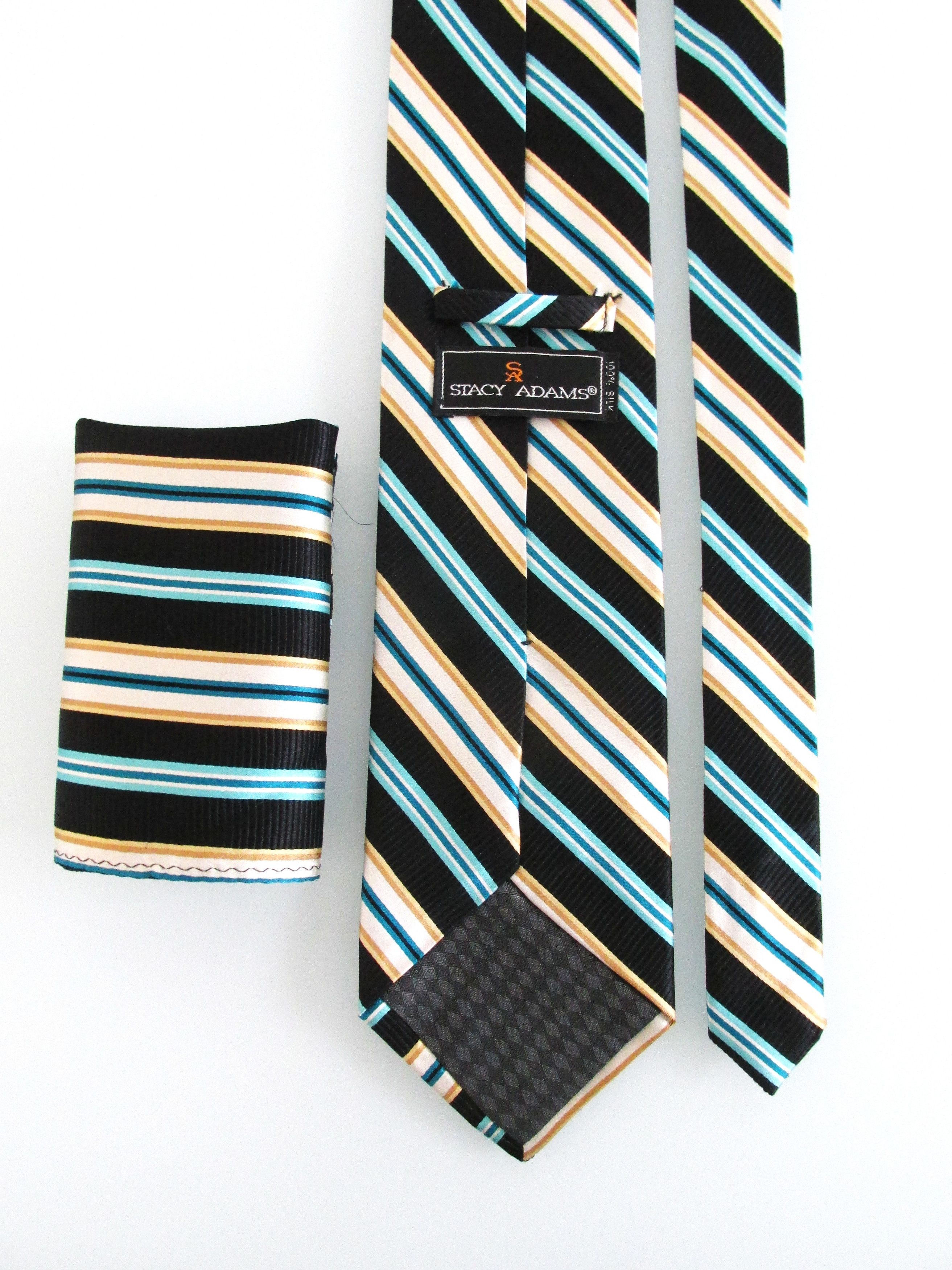 Stacy Adams Stacy Adams (NWOT) Men's Silk Tie & Pocket Square Set Size ONE SIZE - 4 Thumbnail