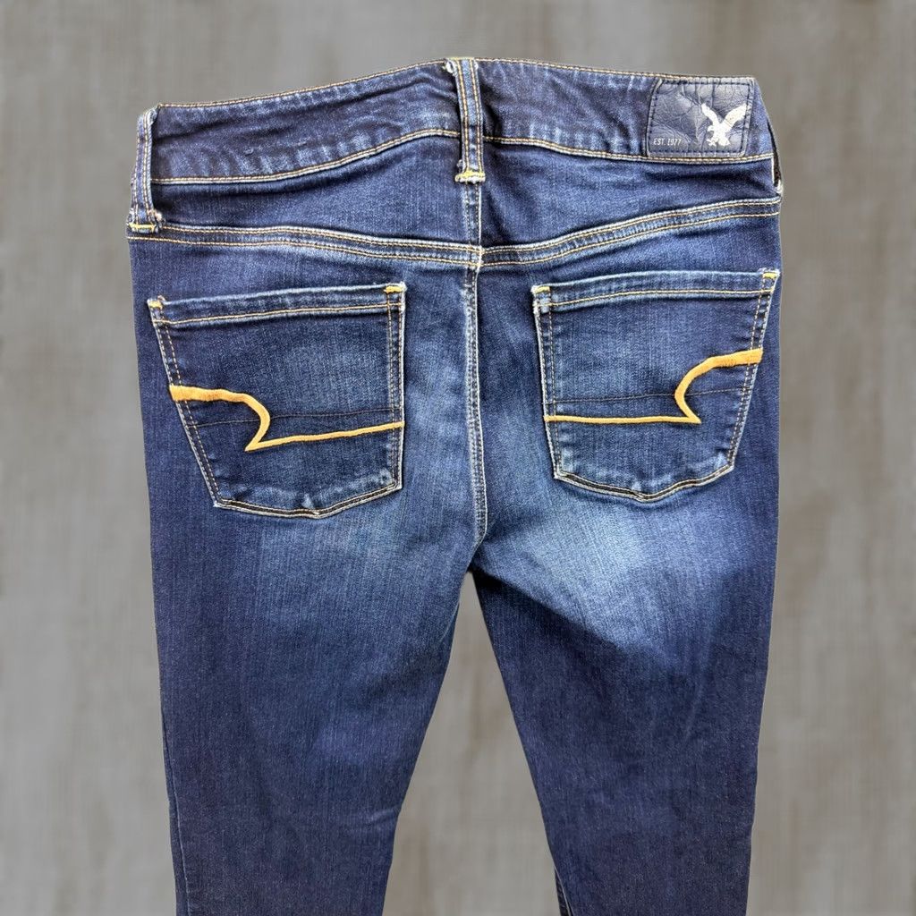 American Eagle Outfitters American Eagle Outfitters Jeans Skinny Womens Dark Wash 26x28 Super Stretch Denim Five-Pocket Modern Slim Fit Size 27" / US 4 / IT 40 - 1 Thumbnail
