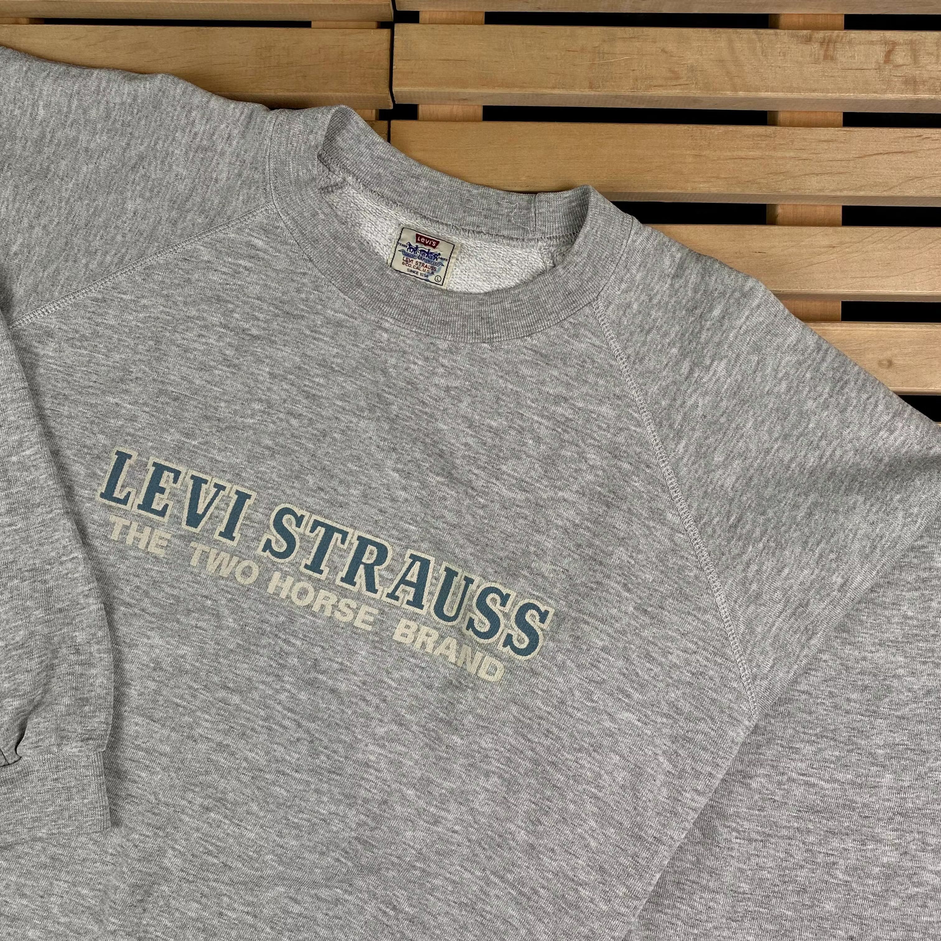 Levi's × Levi's Vintage Clothing × Vintage Mens Sweatshirt Levis Vintage Big Print Size L Size US L / EU 52-54 / 3 - 2 Thumbnail