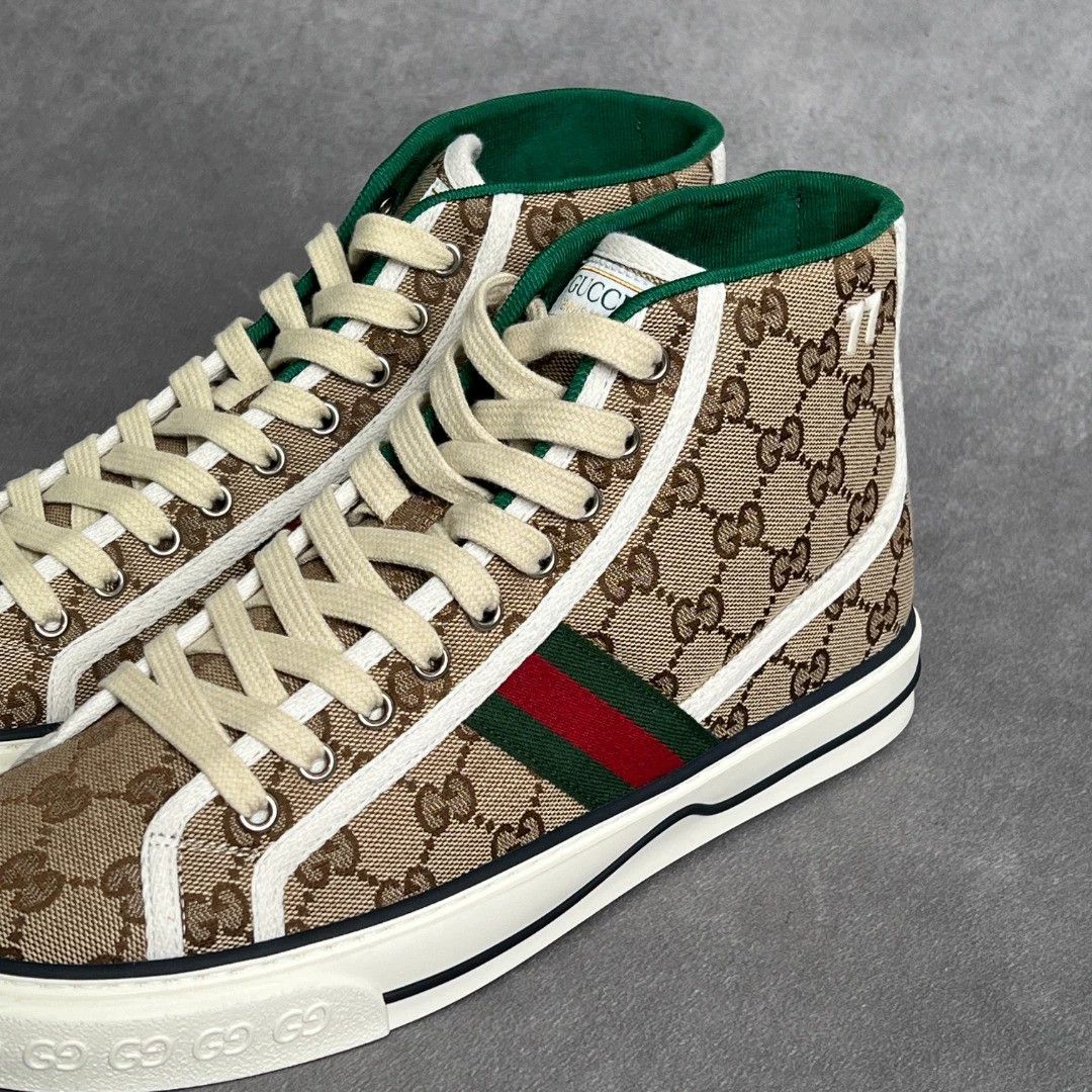 Gucci Gucci GG Supreme Embroidered High-Top Sneaker Size US 8 / EU 41 - 5 Thumbnail