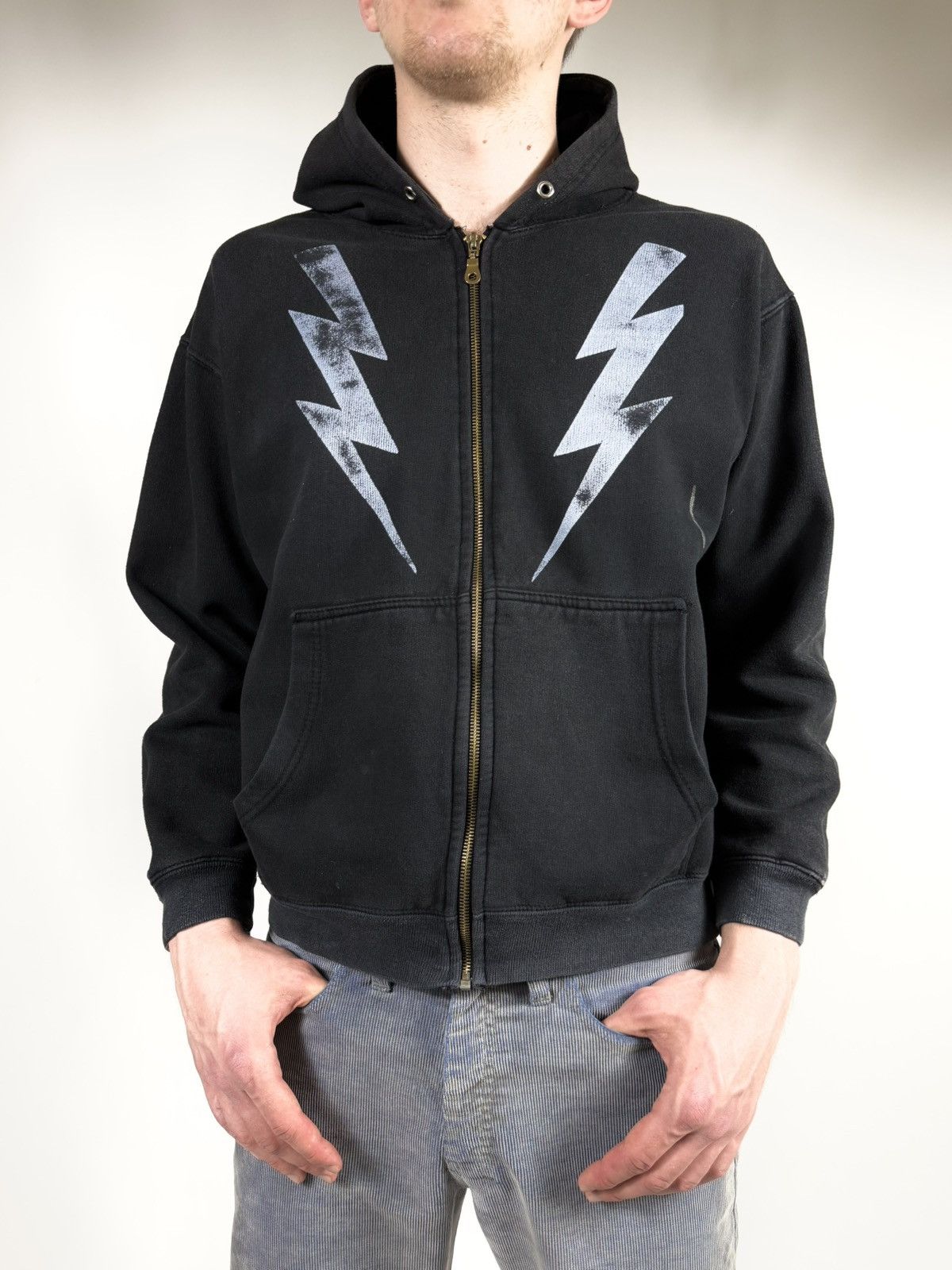 Band Tees Vintage Y2K The Mighty Boosh Lightning Band Boxy Hoodie 90s Size US S / EU 44-46 / 1 - 5 Thumbnail