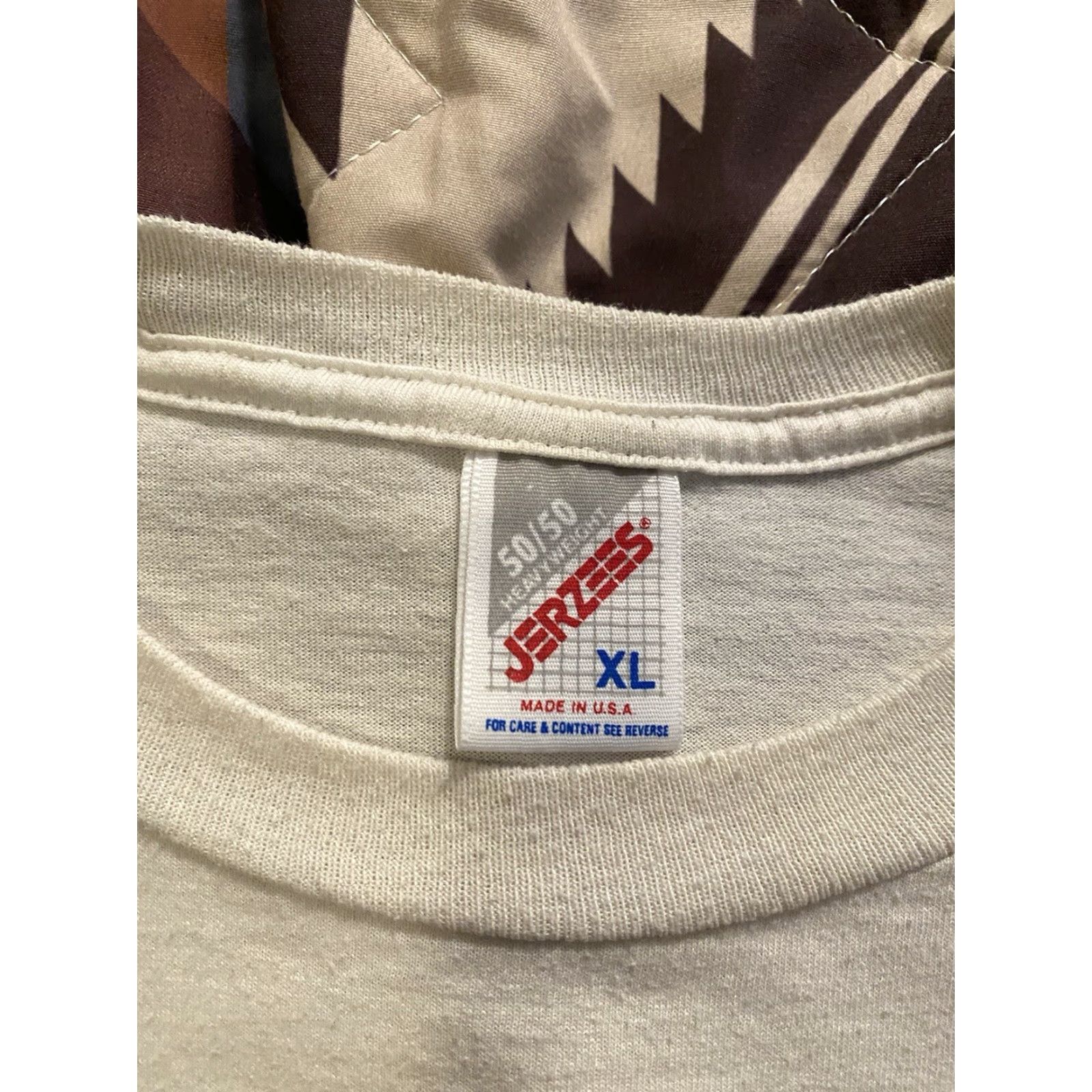 Jerzees VINTAGE Jerzees T-Shirt Cheerleading White XL Men 90s USA Crew Neck Short Sleeve 50/50 Single Stitch Graphic Print Size US XL / EU 56 / 4 - 5 Thumbnail