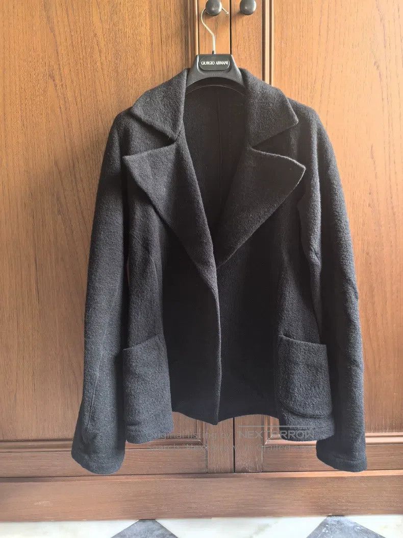 Yohji Yamamoto Black wool lapel jacket