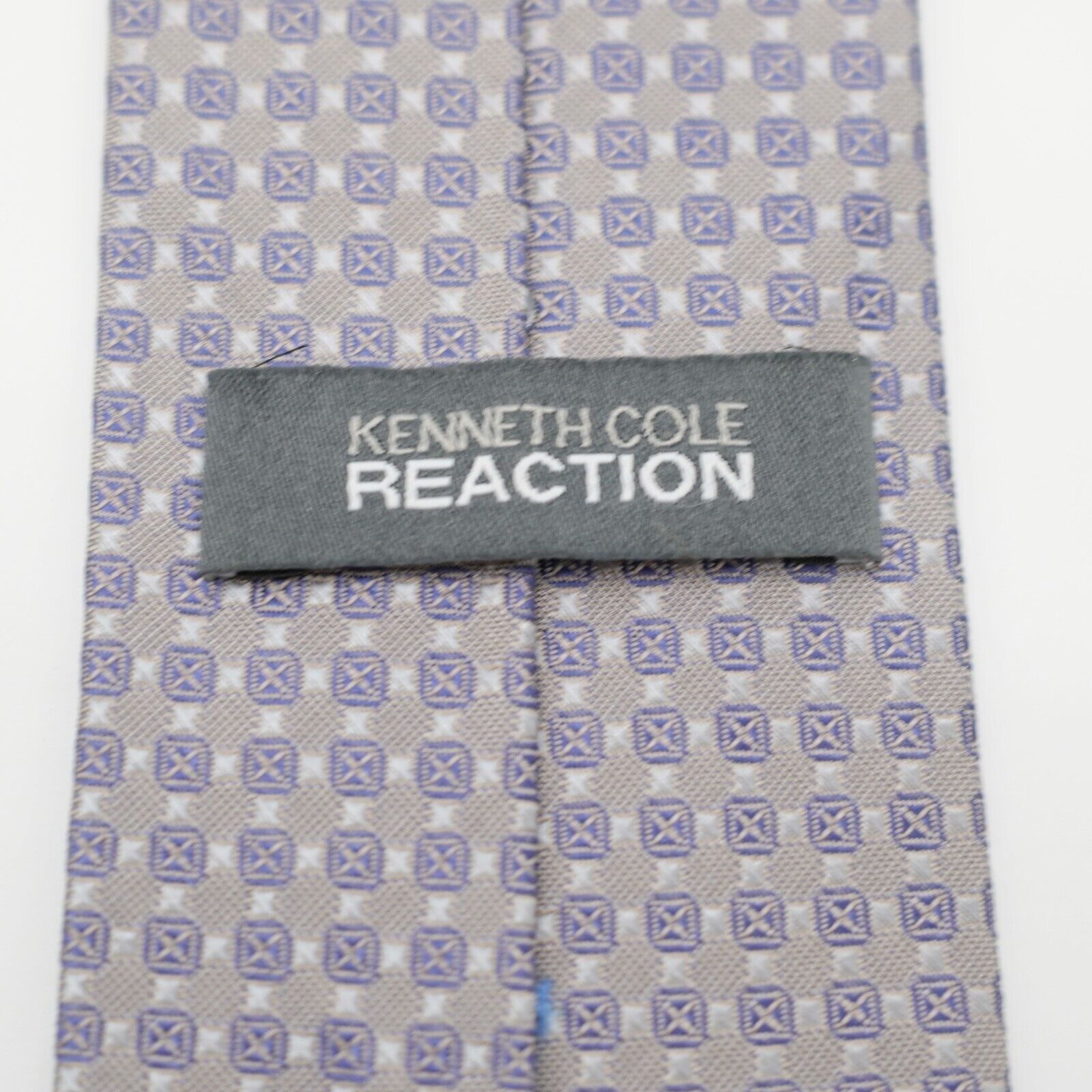 Kenneth Cole Kenneth Cole Reaction Gray Purple Geometric Woven Skinny Sil Size ONE SIZE - 3 Thumbnail