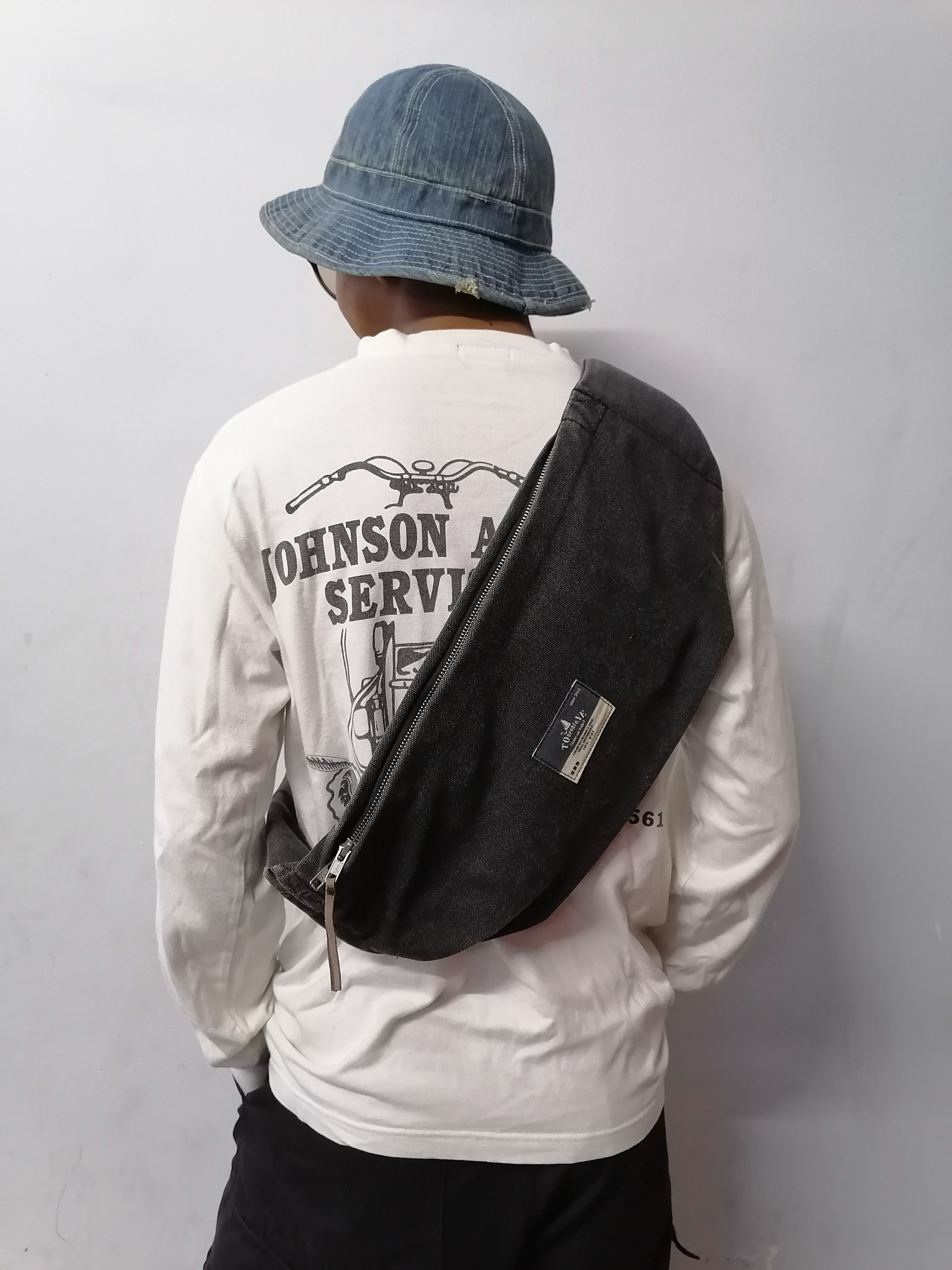 Japanese Brand × Vintage Tone On Tone Japan Canvas Snufkin Bag Size ONE SIZE - 6 Thumbnail