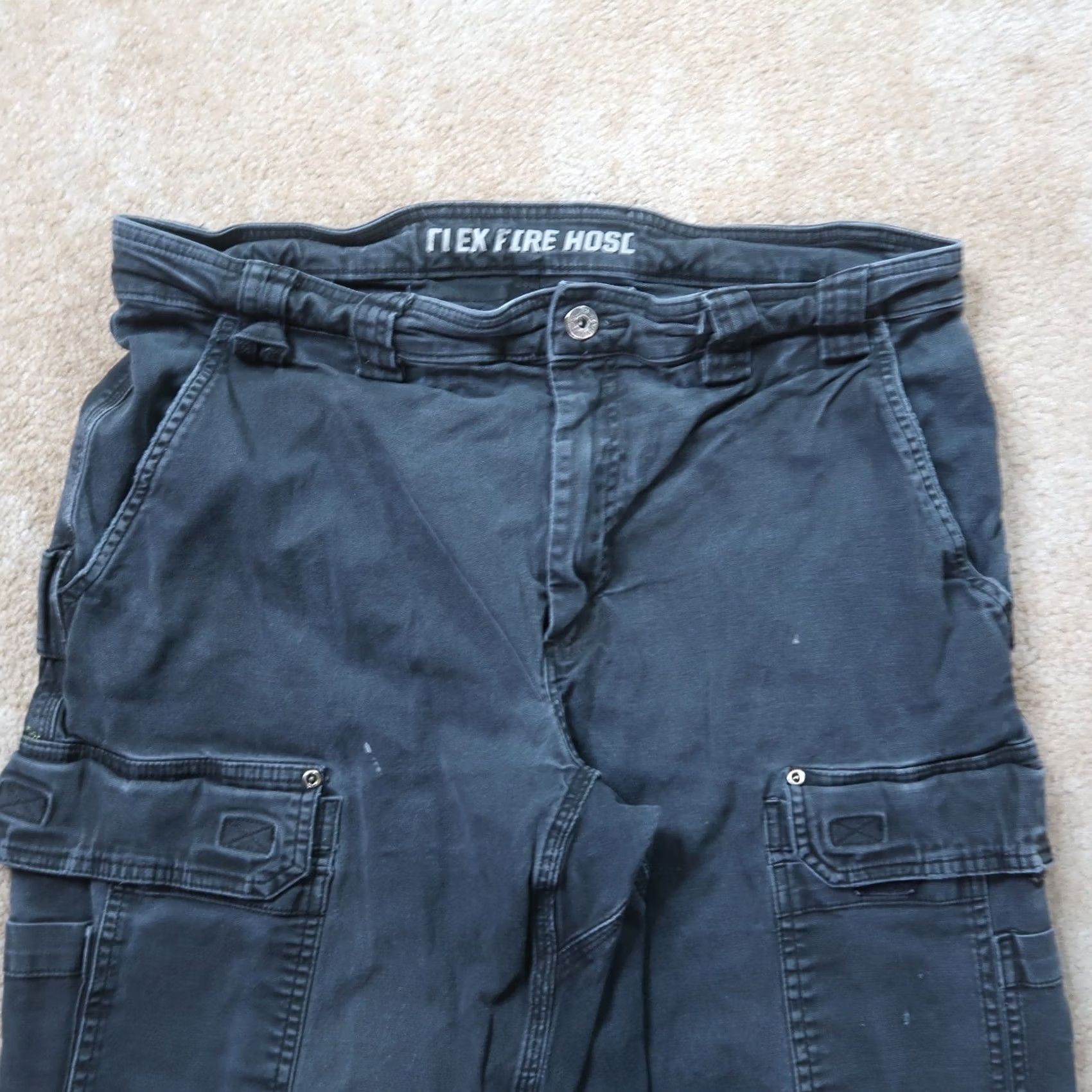 Vintage Duluth Cargo Pants Men 38x34 36x32 Black Workwear Straight Leg 5-Pocket Canvas Cotton Blend Belt Loops Relaxed Vintage No (36) Size US 36 / EU 52 - 4 Thumbnail