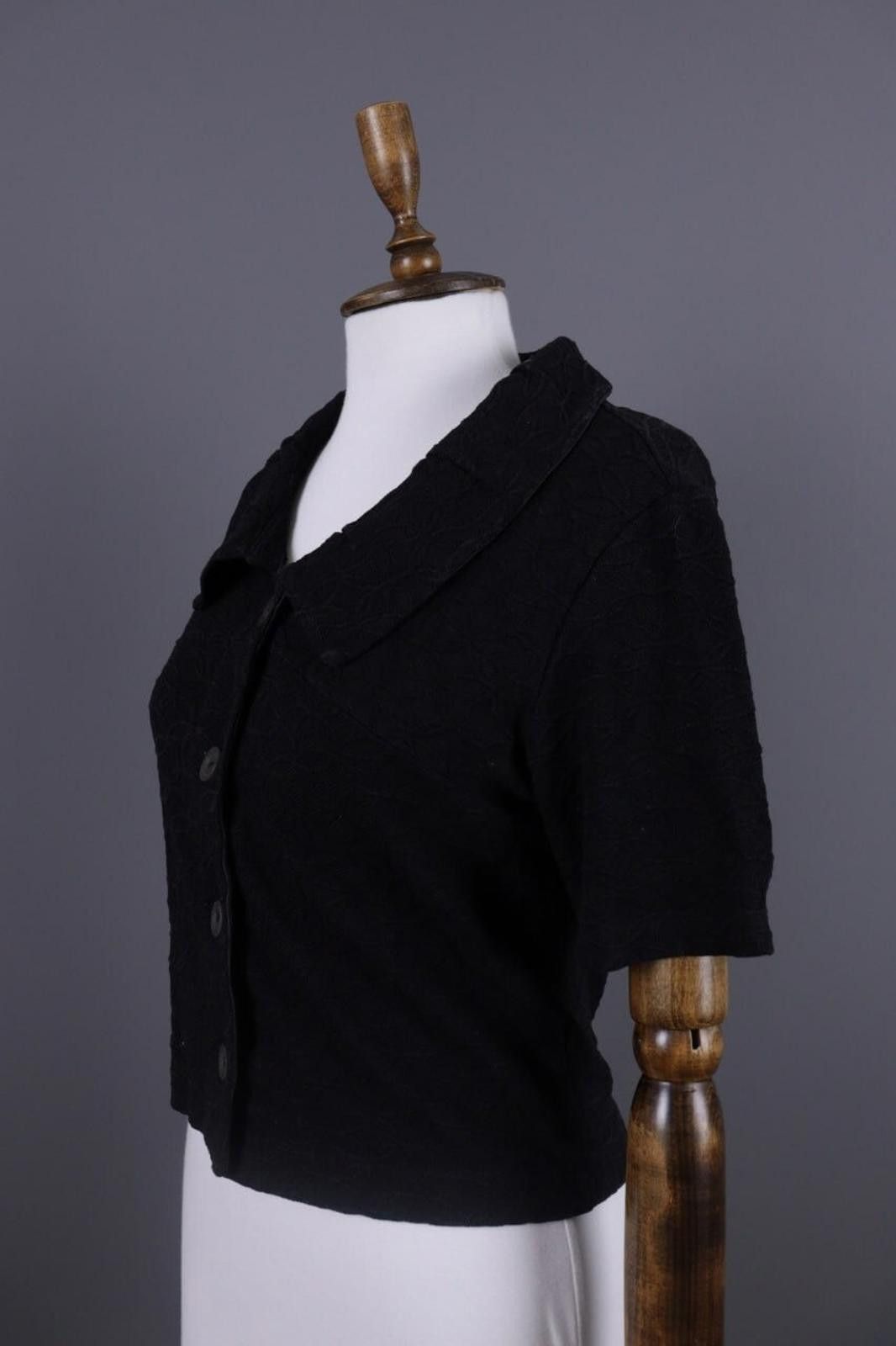Transit Transit Par Such 392 Black Floral Blouse Shirt Sz 3 / L Size L / US 10 / IT 46 - 12 Thumbnail