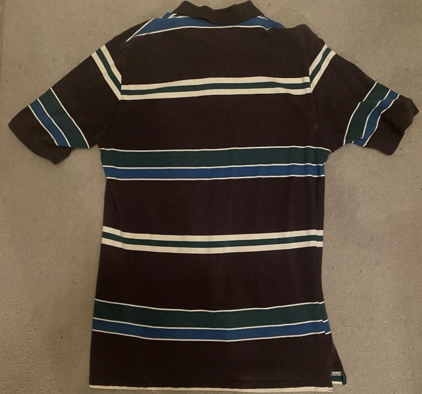 Enyce × JNCO Y2k VTG Enyce Polo Shirt Mens 3XL Brown Green Striped Size US XXL / EU 58 / 5 - 3 Thumbnail
