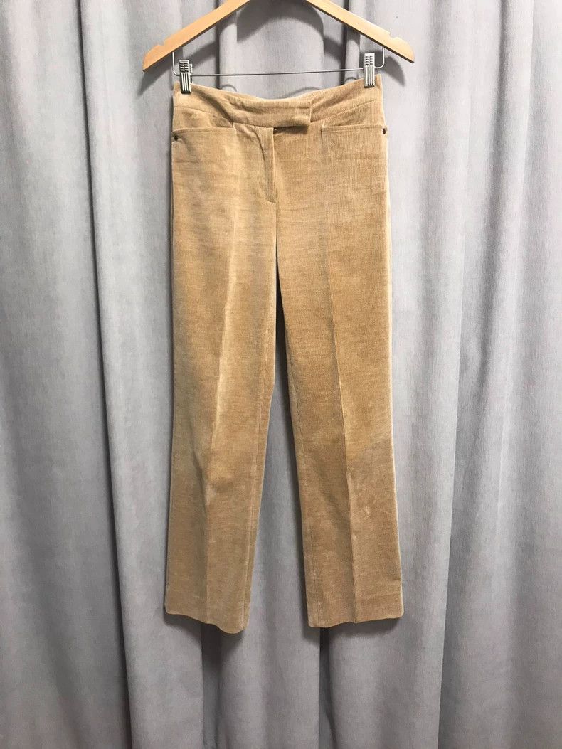 Loro Piana LORO PIANA Long velvet straight leg trousers Size 25" / US 0 / IT 36 - 2 Thumbnail