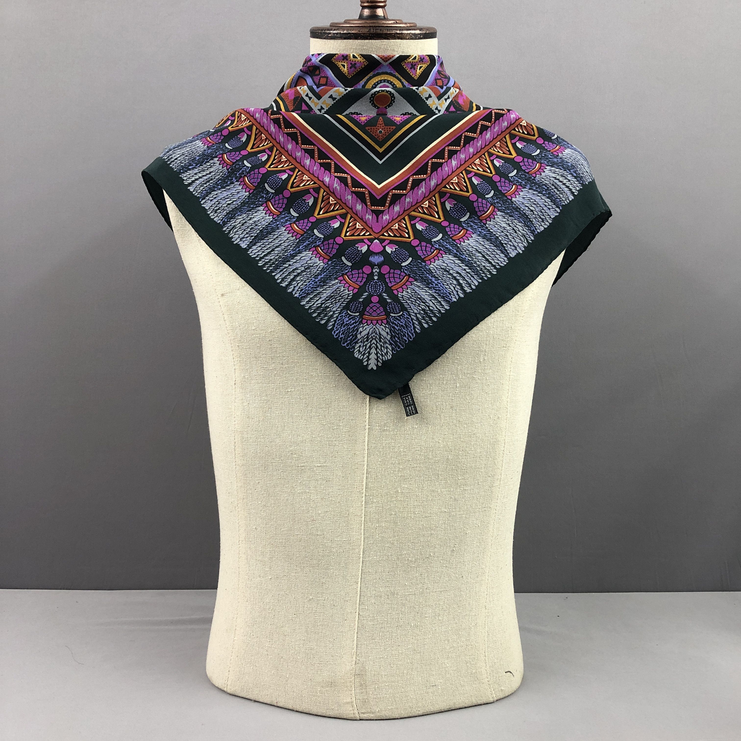 Vintage Vintage SILK Scarf Twill Stole Wraps Scarves Size ONE SIZE - 3 Thumbnail