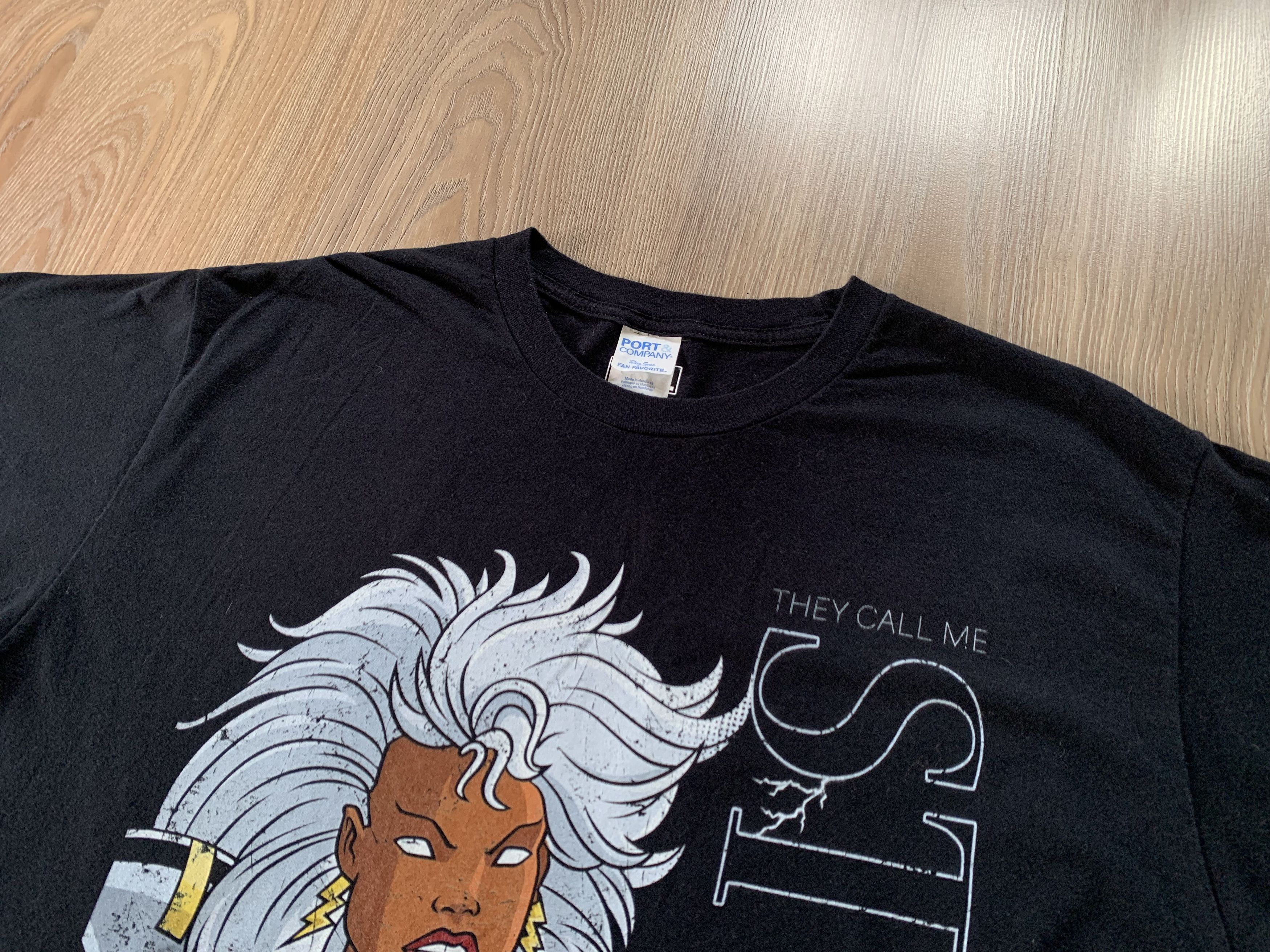 Anime × Marvel Comics Marvel They Call Me Storm Cotton Printed T-Shirt Size US XL / EU 56 / 4 - 4 Thumbnail
