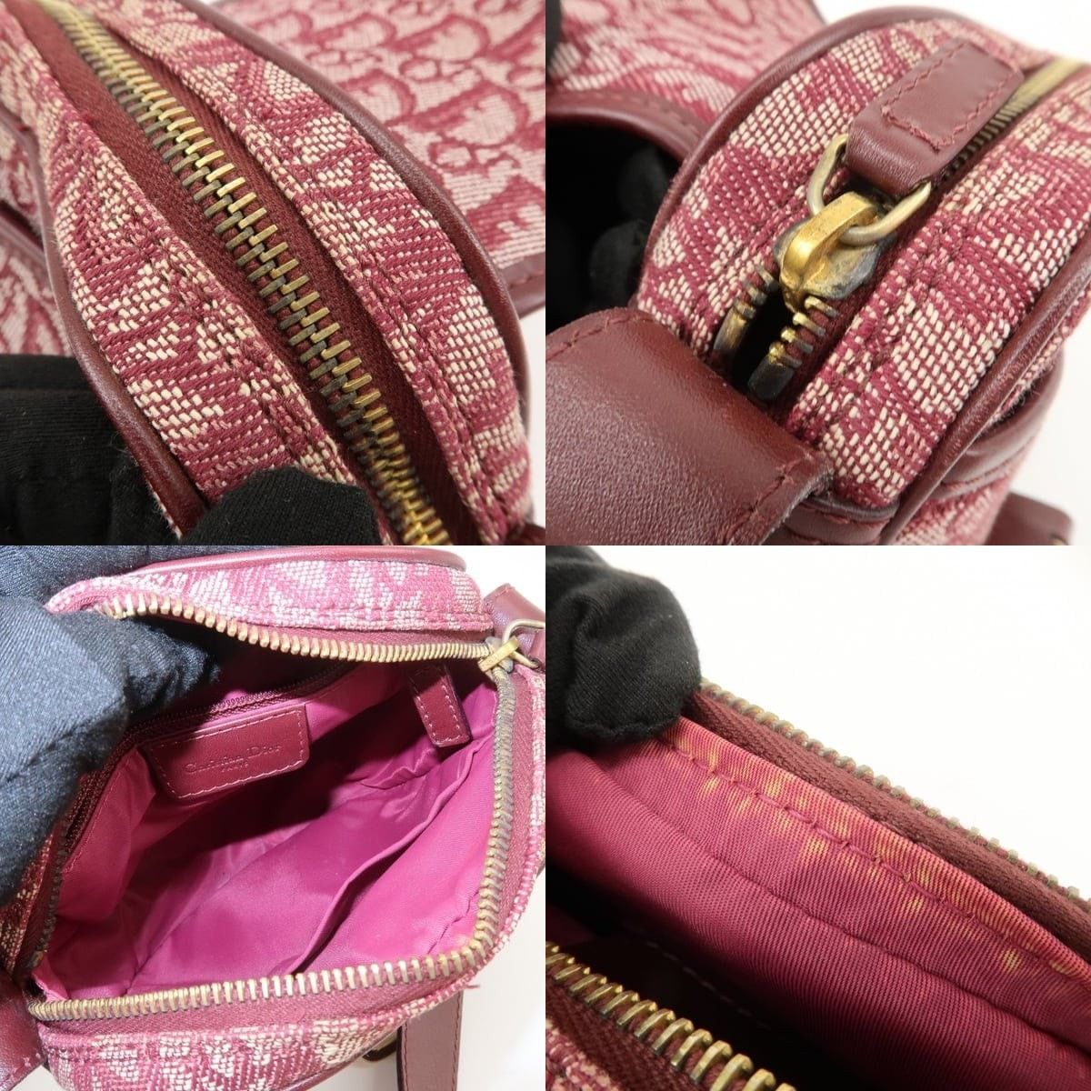Christian Dior Monsieur Christian Dior Trotter Jacquard Leather Shoulder Bag Size ONE SIZE - 7 Thumbnail
