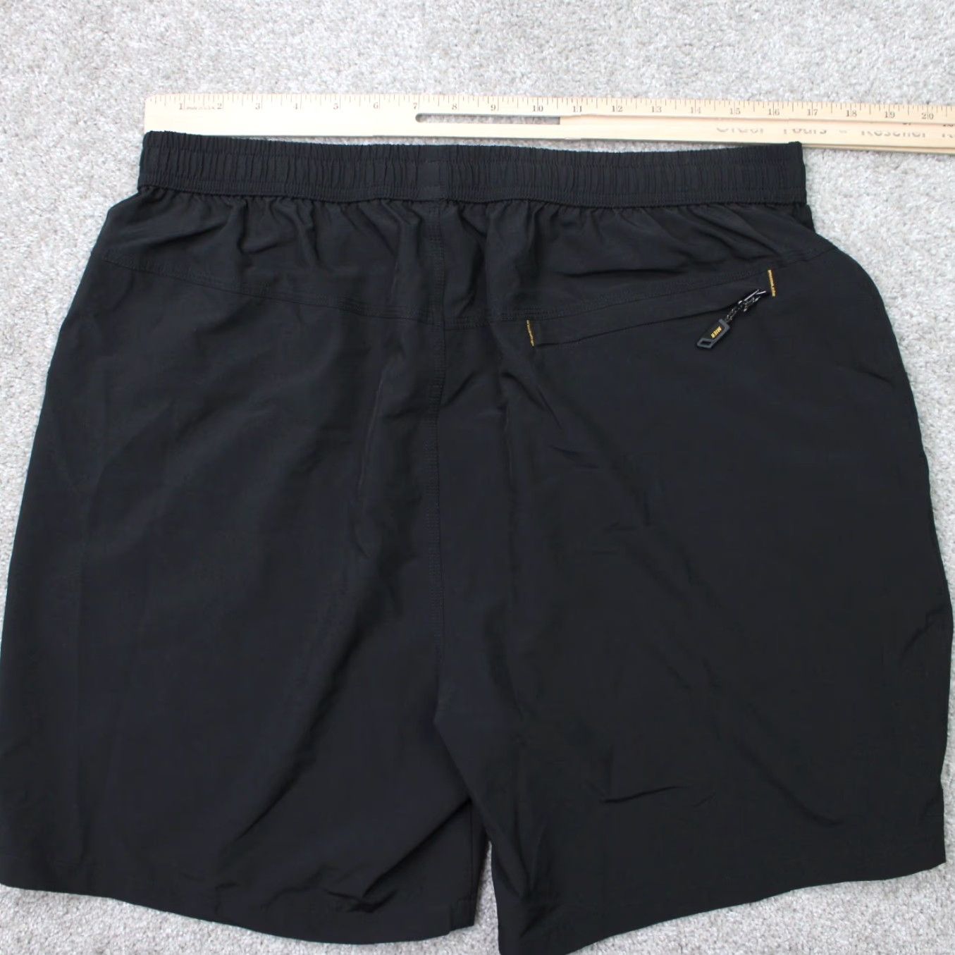 Vintage Mier Shorts Mens XL Black Drawstring Cargo Pockets Stretch Athletic Hiking Size US 36 / EU 52 - 6 Thumbnail