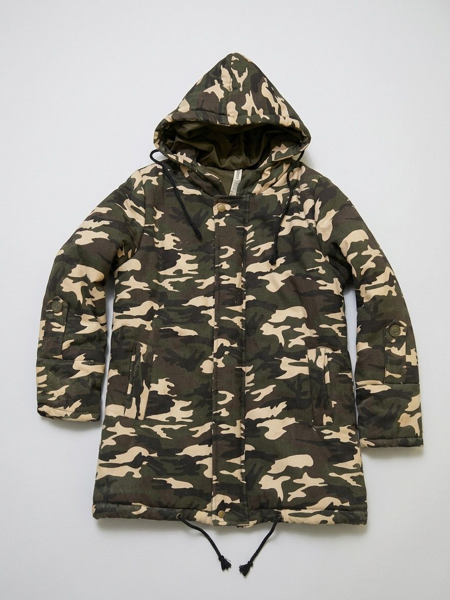 Japanese Brand Bisouhor Camo Padded Hooded Jacket Size US L / EU 52-54 / 3 - 2 Thumbnail