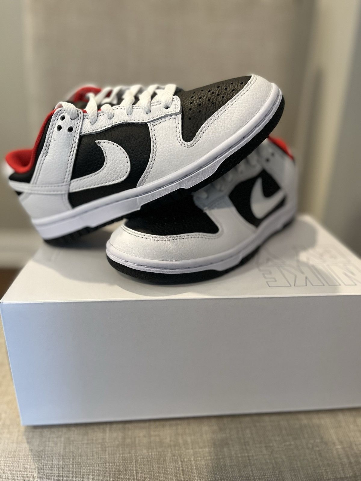 Nike Nike ID: Nike Dunk low (Reverse Panda) Size US 5 / IT 35 - 4 Thumbnail