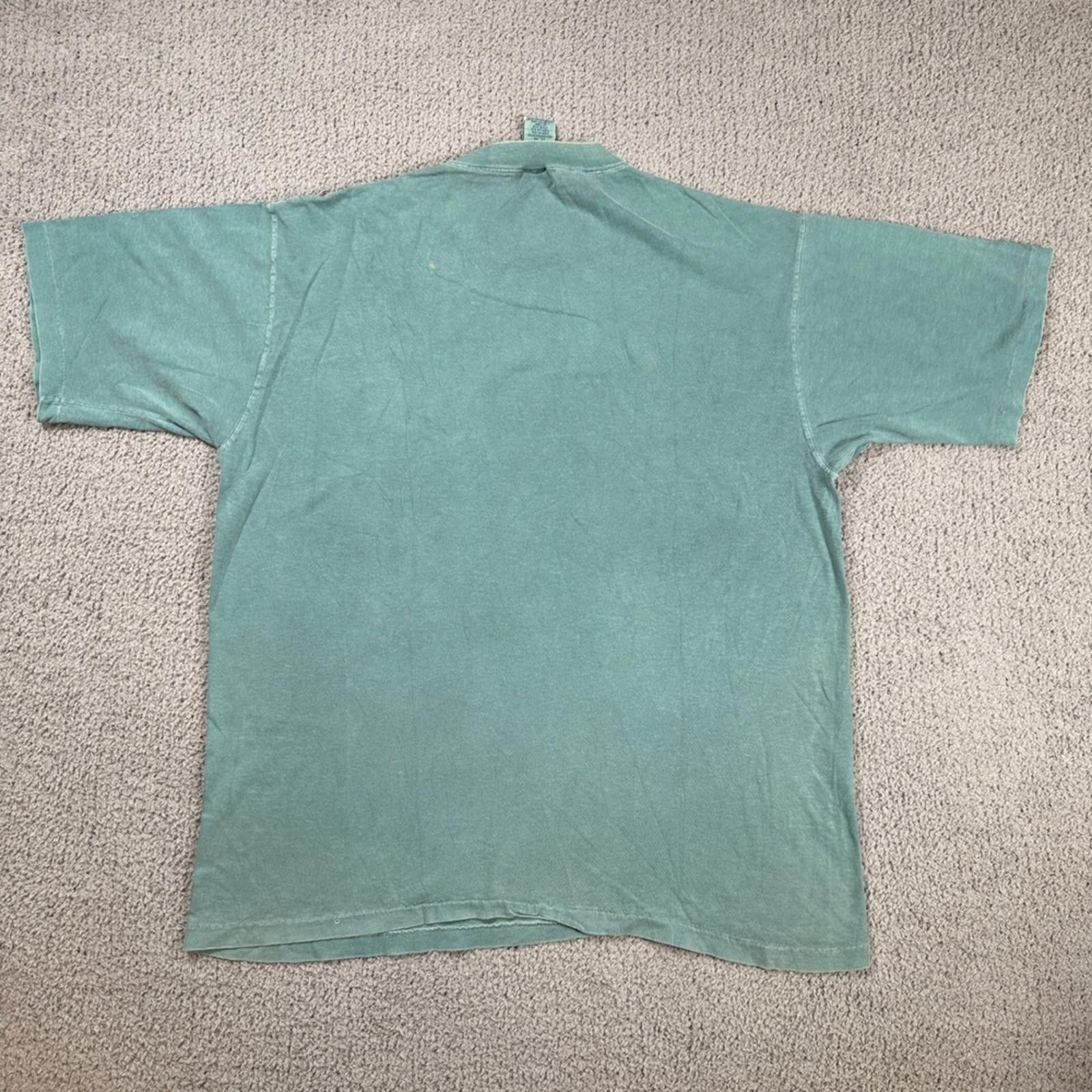 Gap 90s Vintage GAP T Shirt Made in USA Mens M Blue Teal Washed Size US M / EU 48-50 / 2 - 3 Thumbnail