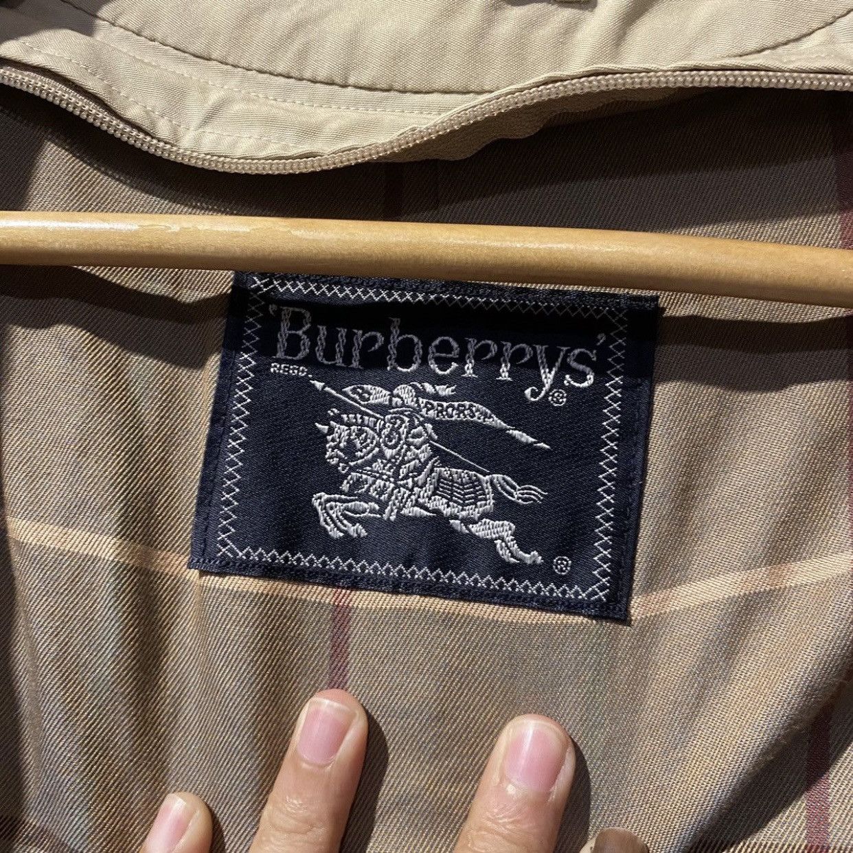 Burberry × Vintage Vintage 90s Burberry Trench Coat Check Size US L / EU 52-54 / 3 - 17 Thumbnail