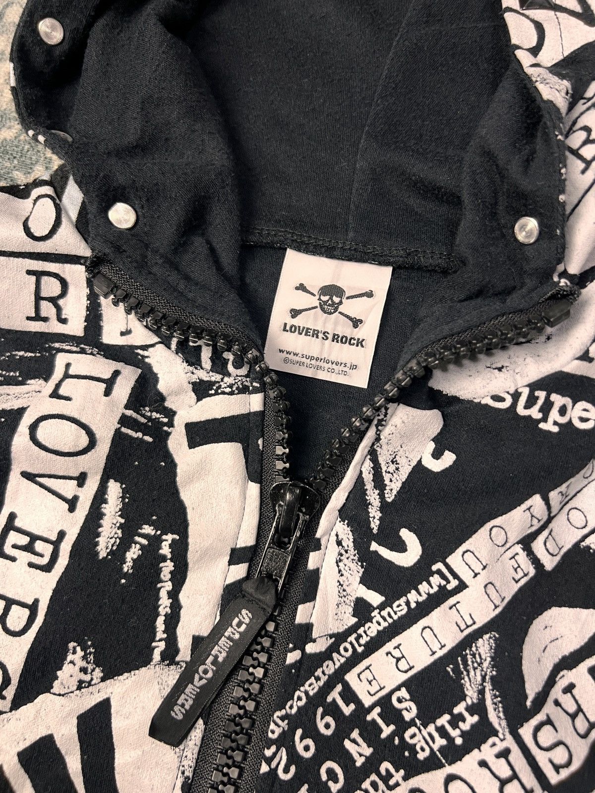 Hysteric Glamour Super Lovers Fullprint Punk Black Hoodie Size US M / EU 48-50 / 2 - 11 Thumbnail