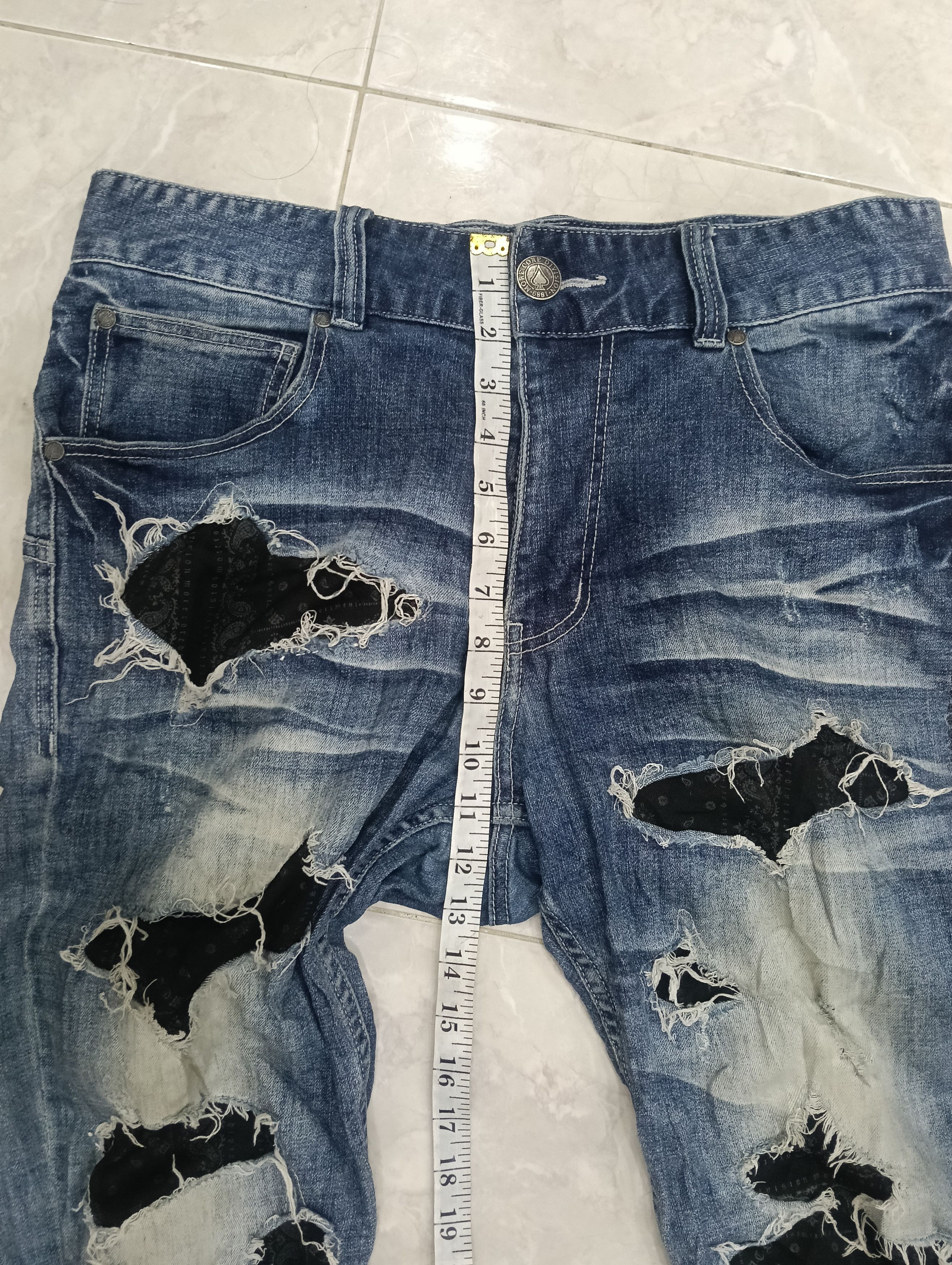 Japanese Brand More Core Division Distressed Style Size US 34 / EU 50 - 20 Thumbnail