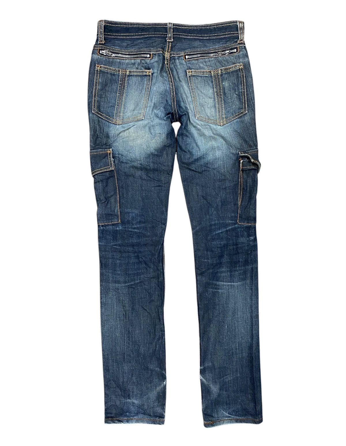 Japanese Brand Rare SCHLUSSEL Skinny Cargo Pant Size US 31 - 5 Thumbnail