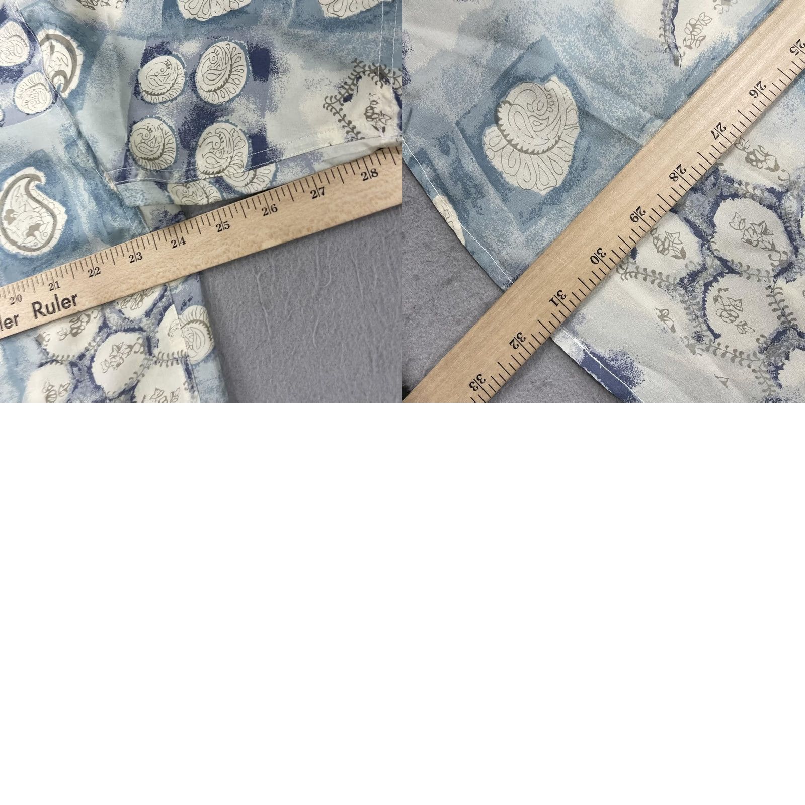 Vintage VINTAGE SUMMA Shirt Mens Large Blue Paisley Silk Short Sleeve Button Summer Camp Size US L / EU 52-54 / 3 - 8 Thumbnail