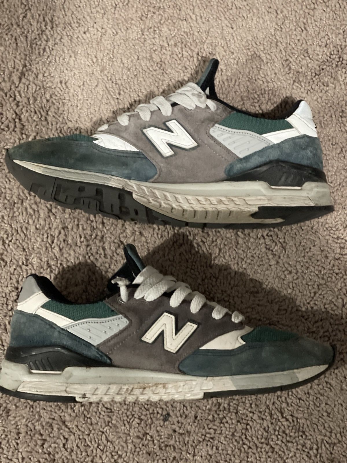 image of New Balance 998 Shoes in Green, Men's (Size 11)