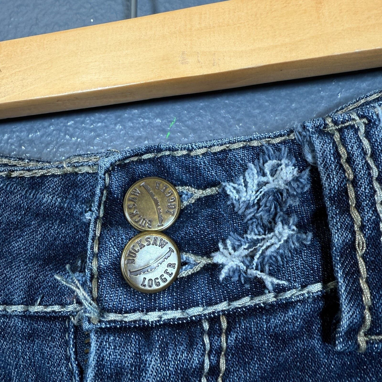 Vintage Vanilla 5 women’s blue denim jeans Y2K vintage baggy pants Size 29" - 7 Thumbnail