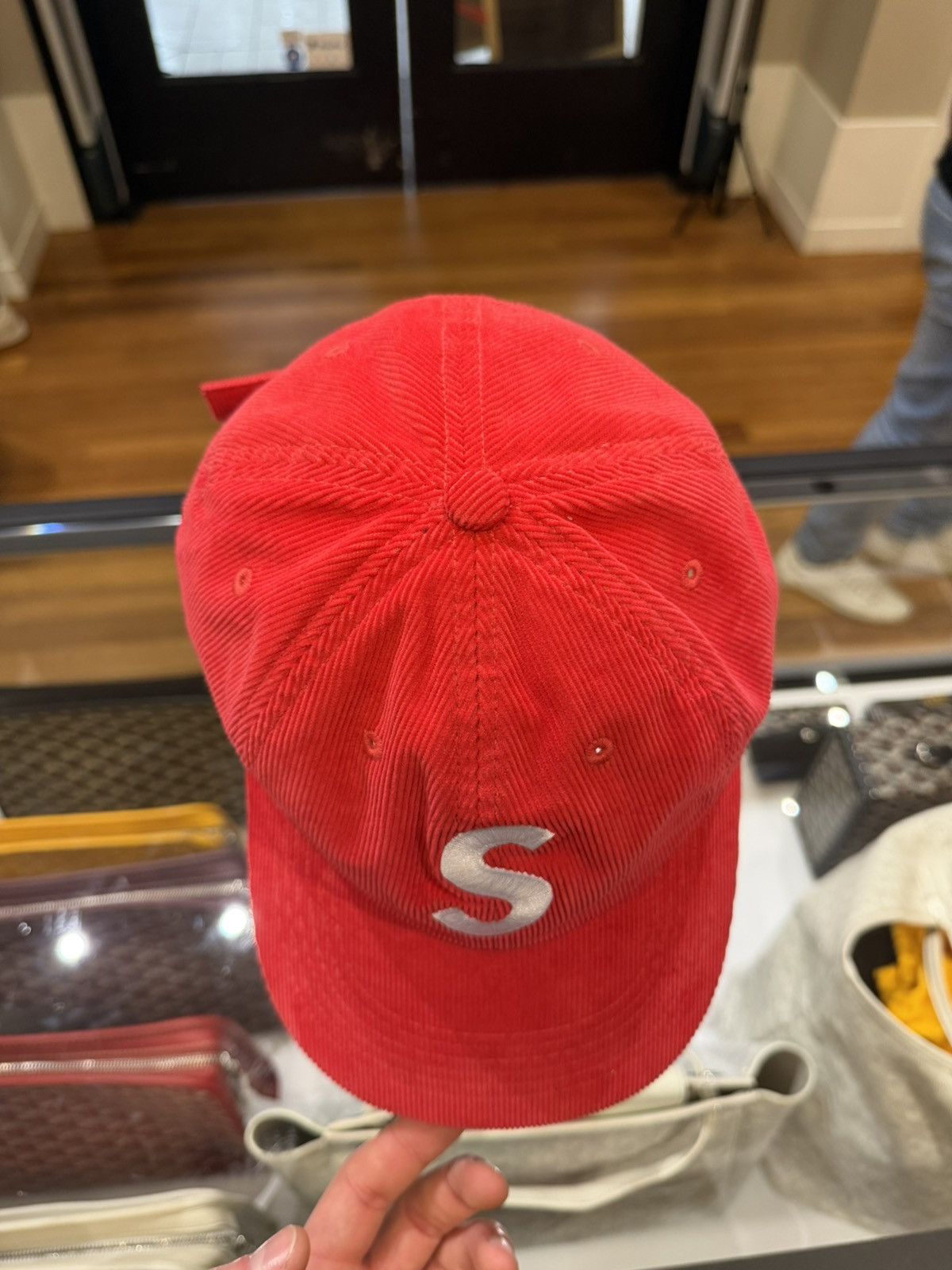 Supreme Supreme Corduroy Six Panel Hat - Red Size ONE SIZE - 5 Thumbnail