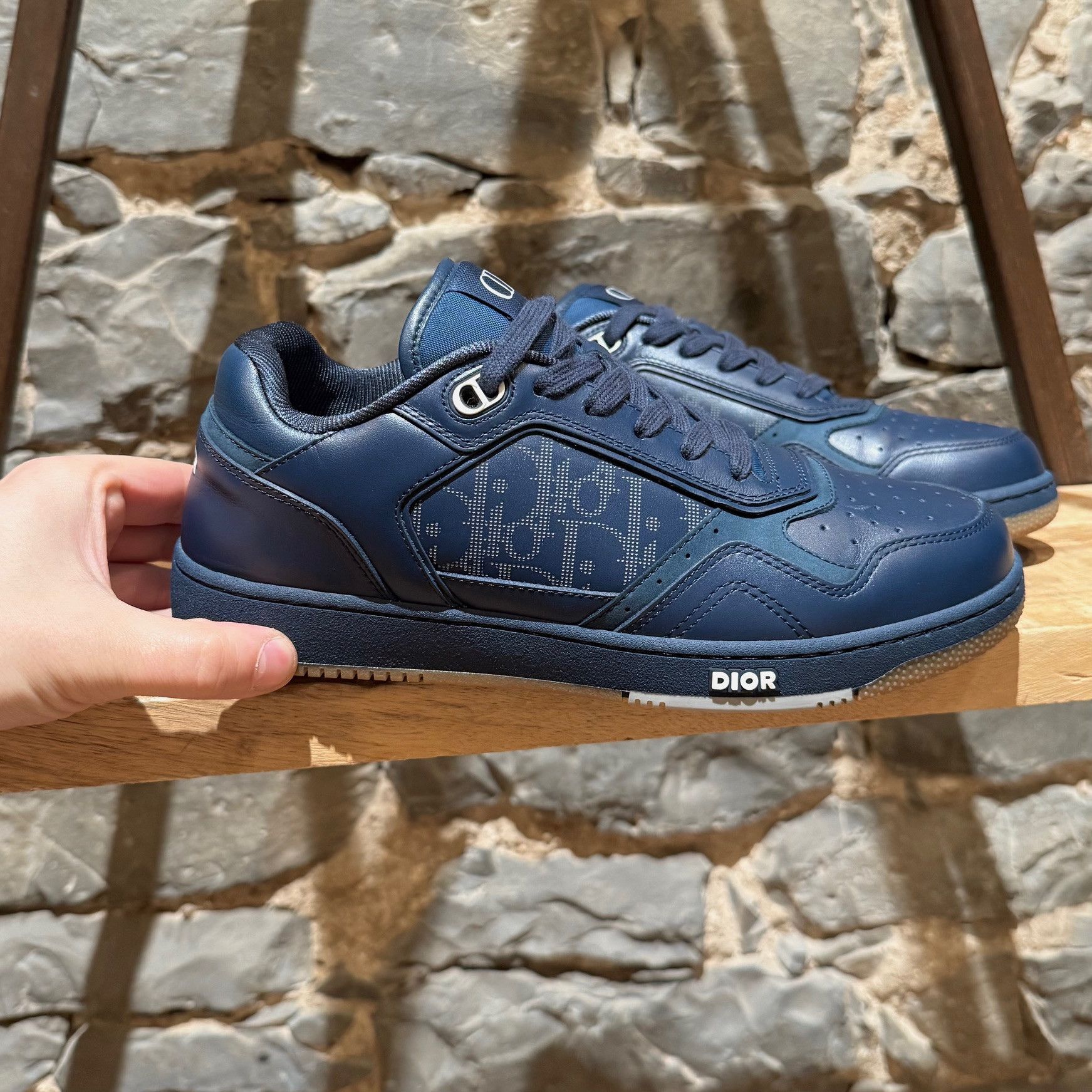 Dior Dior B27 Blue Galaxy Oblique Low-top Sneakers Size US 7 / EU 40 - 2 Thumbnail